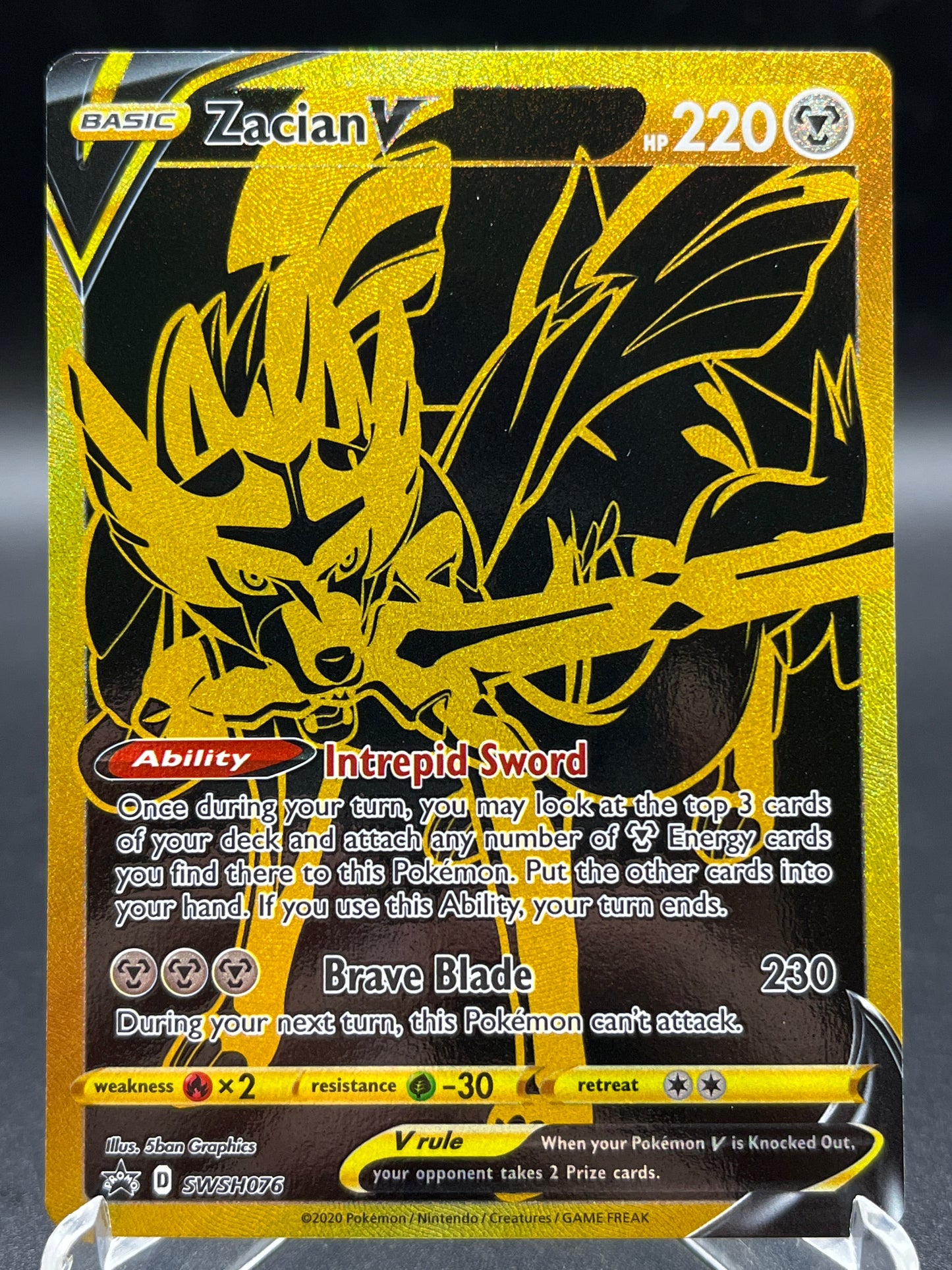 Pokémon TCG: 2021 Zacian V SWSH076 Sword & Shield Promo