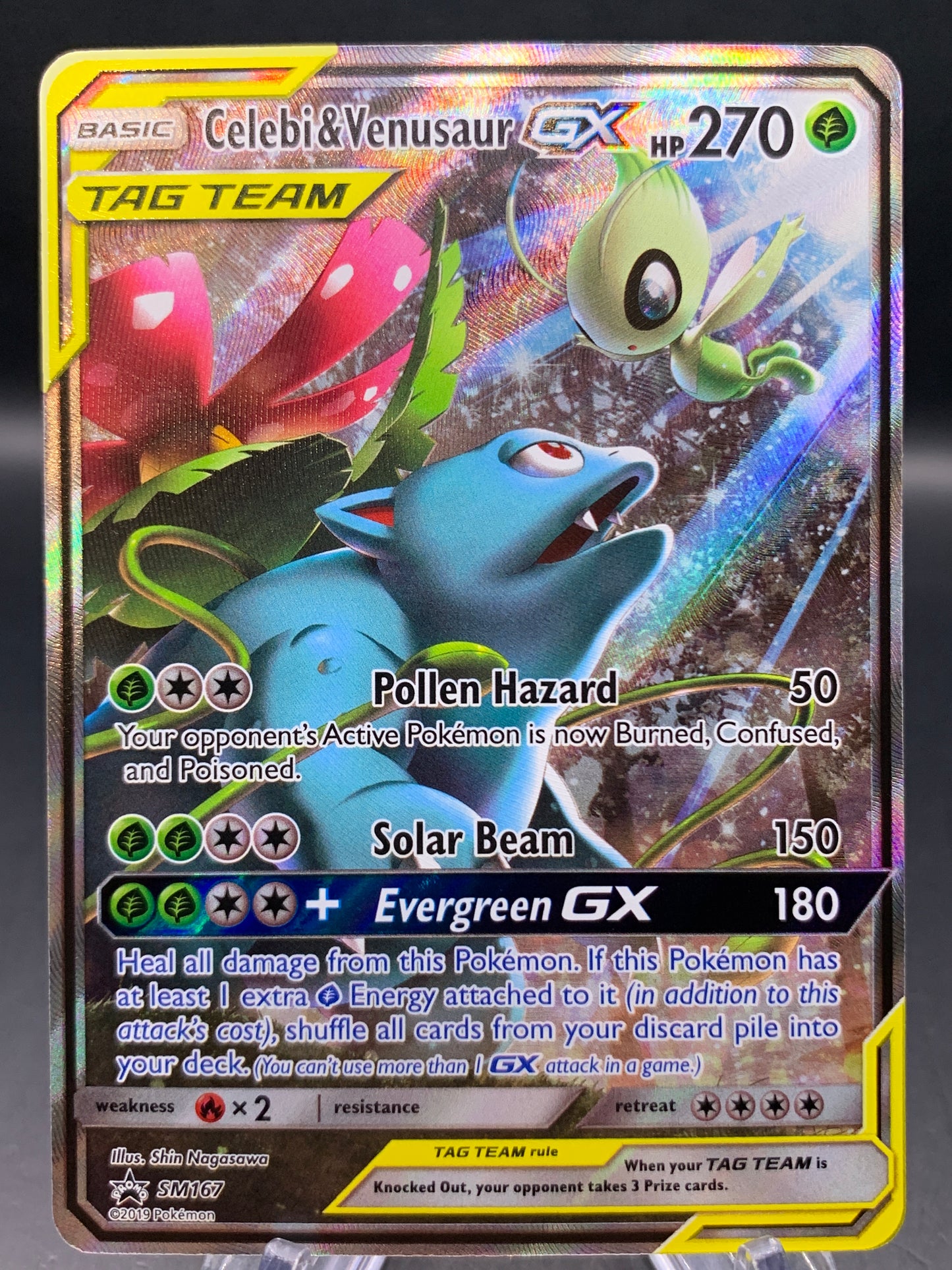 Pokémon TCG: 2019 Celebi & Venusaur GX - SM167 - SM: Sun & Moon Promos