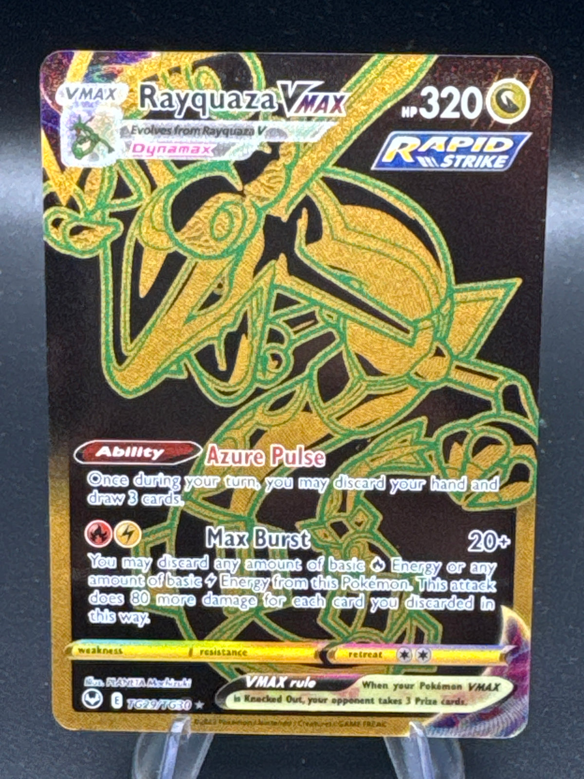 Pokémon TCG: 2022 Rayquaza VMAX TG29/TG30 SWSH: Silver Tempest Trainer Gallery