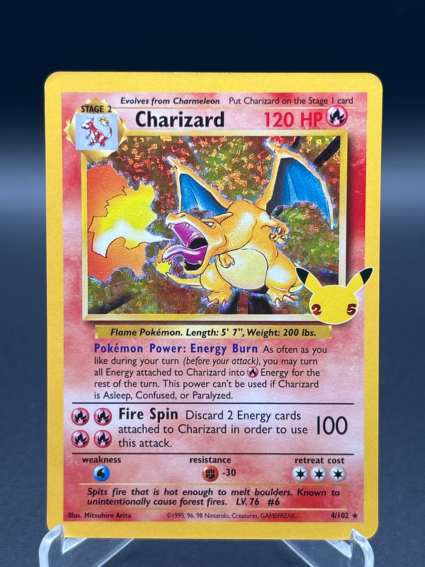 Pokémon TCG: 2021 Charizard 4/102 Celebrations Classic Collection Holo