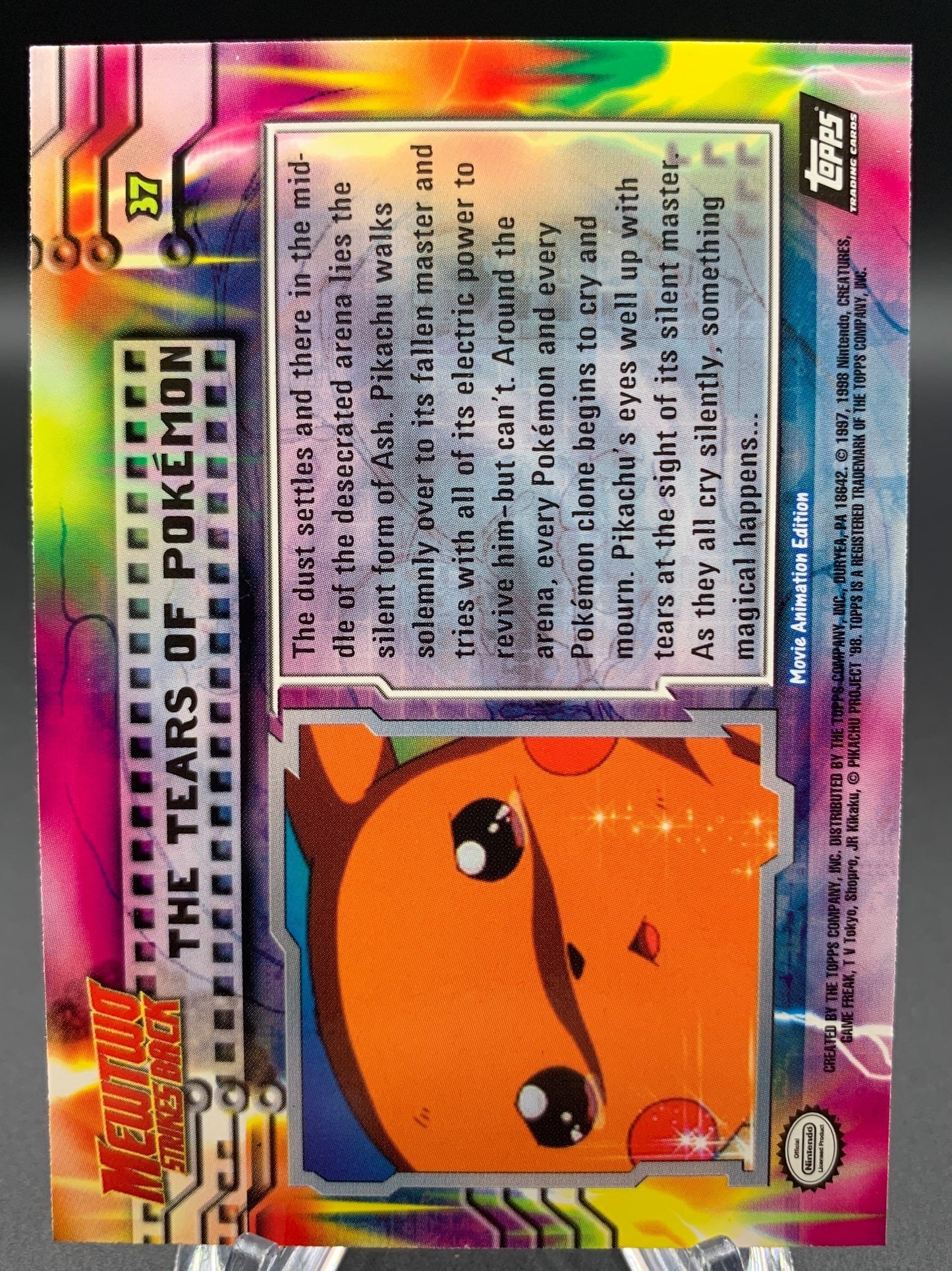 Pokémon TCG: Topps Pokémon The Tears of Pokémon  - #37 - Mewtwo Strikes Back Movie Animation Edition