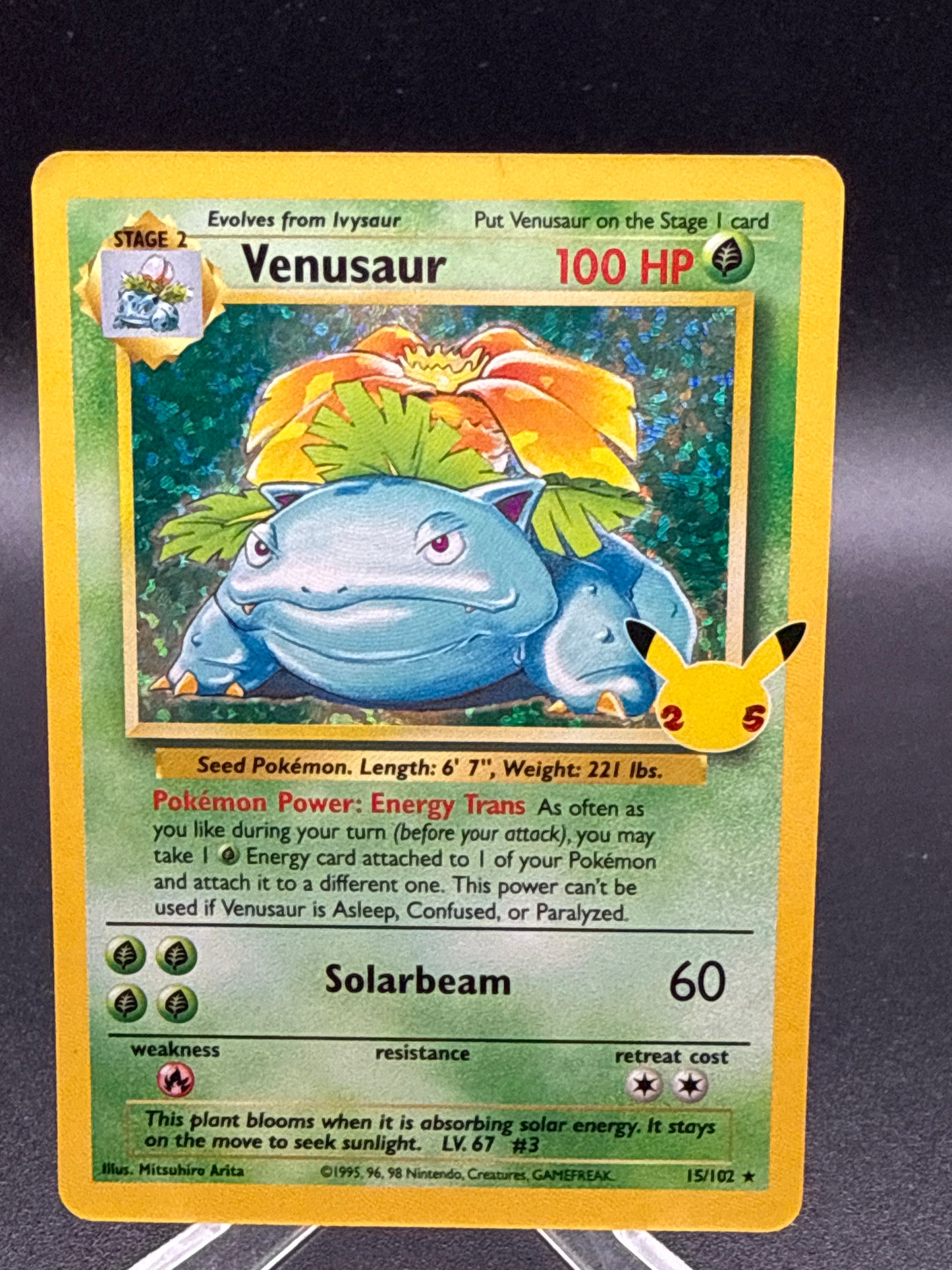 Pokémon TCG: Venusaur 15/102 -  Celebrations Classic Collection