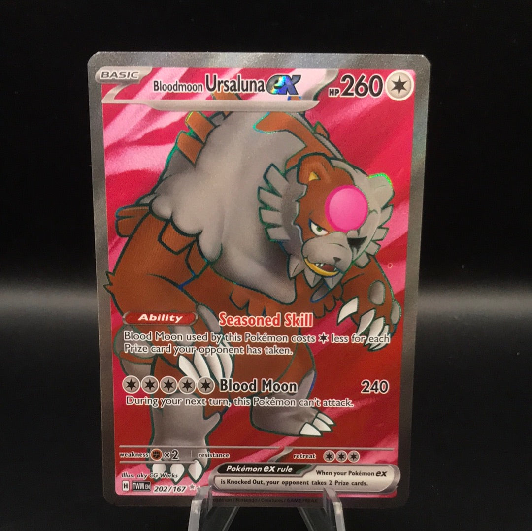 Pokémon TCG: 2024 Bloodmoon Ursaluna ex 202/167 SV: Twilight Masquerade