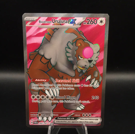 Pokémon TCG: 2024 Bloodmoon Ursaluna ex 202/167 SV: Twilight Masquerade