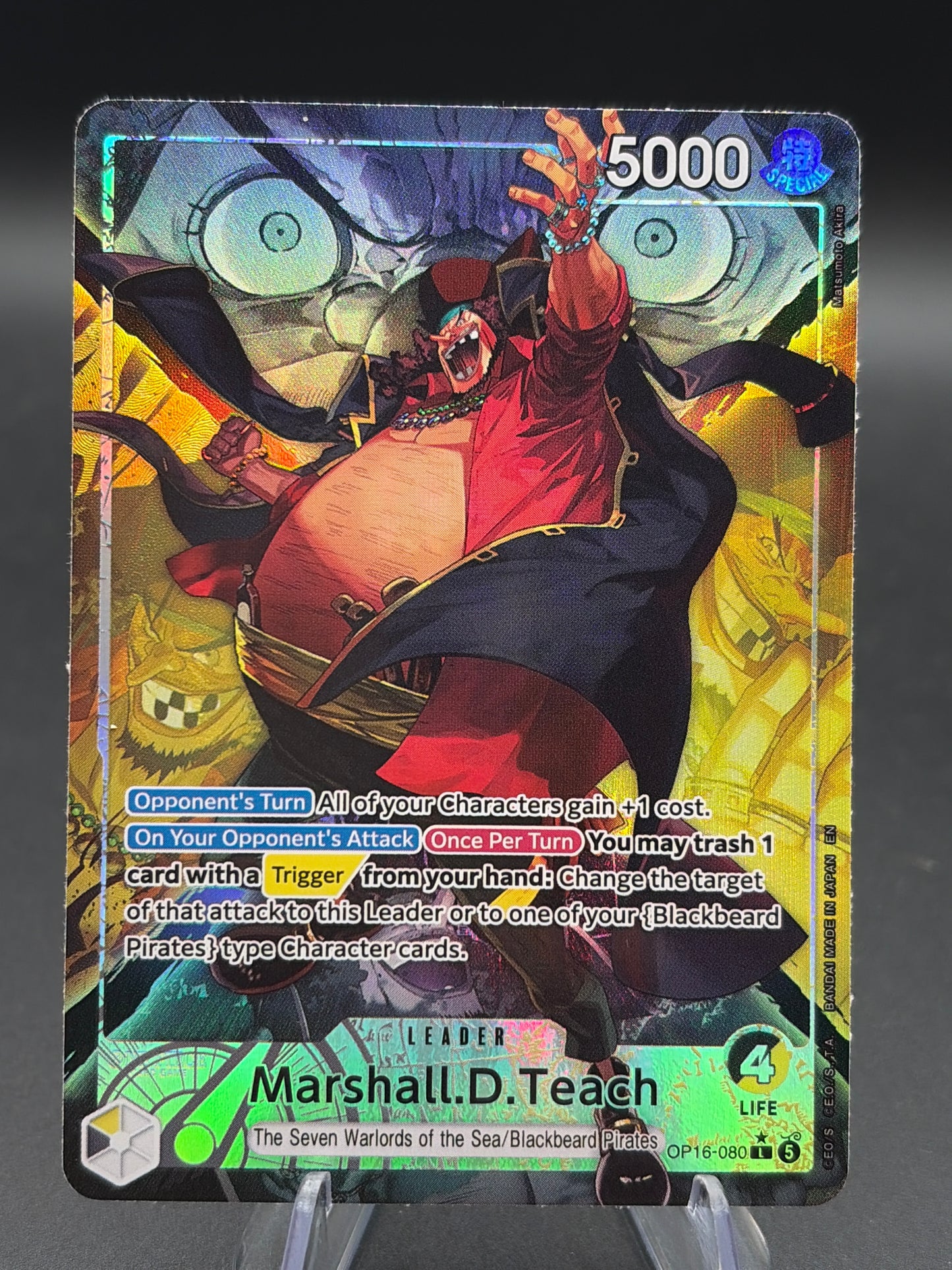 One Piece TCG: Marshall.D.Teach (080) (Alternate Art) - The Time of Battle (OP16)