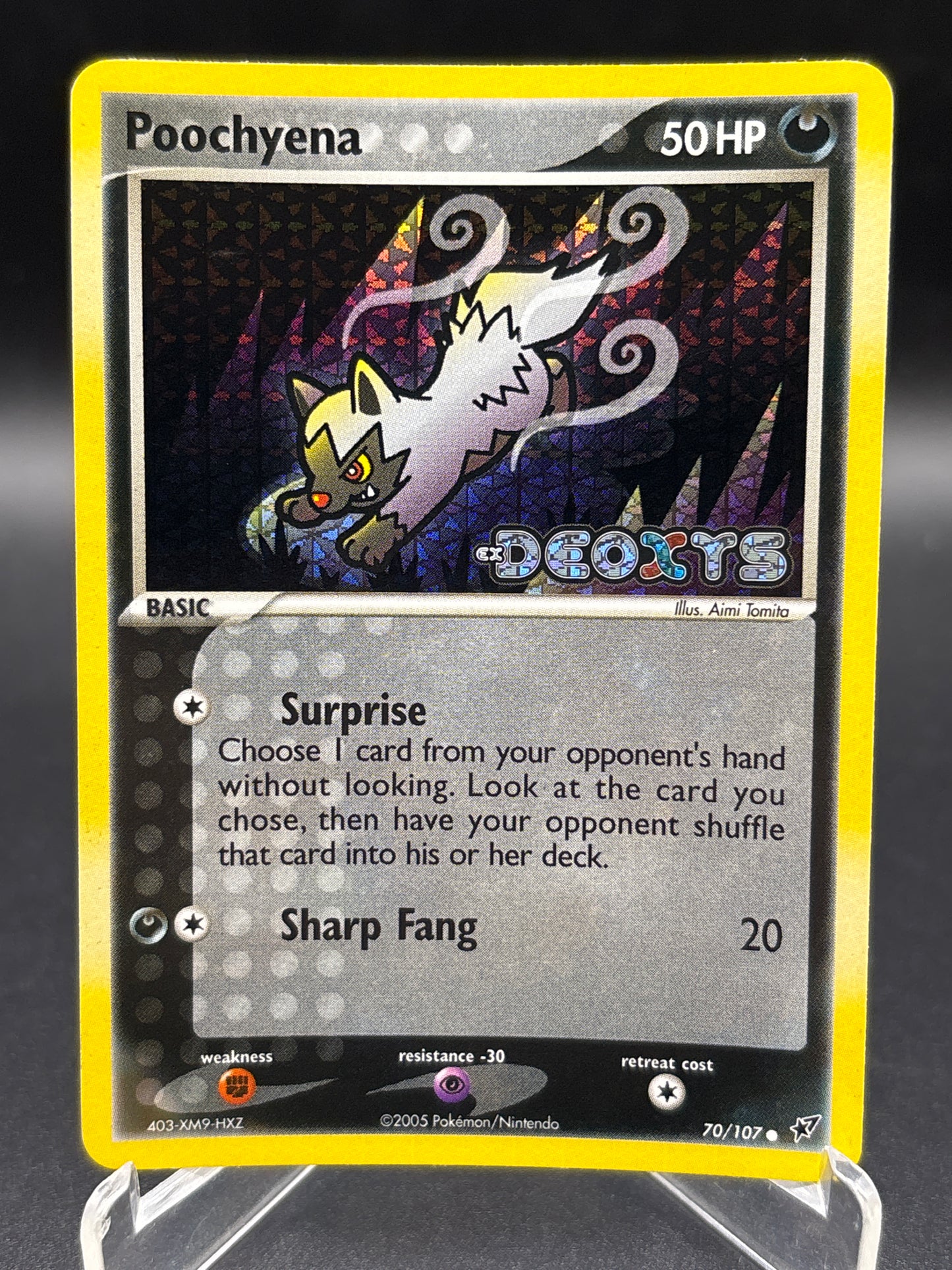 Pokémon TCG: 2005 Poochyena - 70/107 - Deoxys Reverse Holo