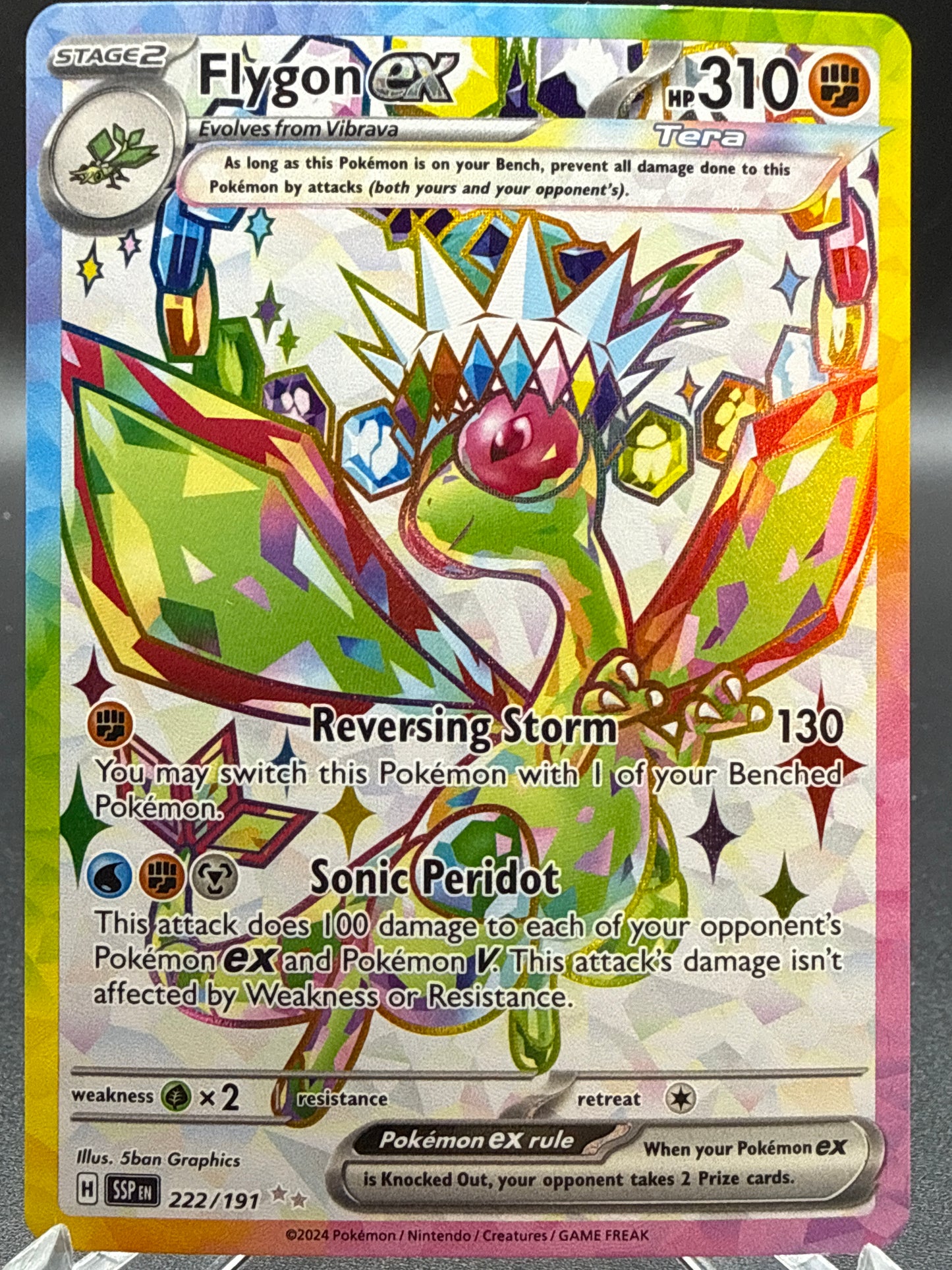Pokémon TCG: 2024 Flygon ex 222/191 SV: Surging Sparks