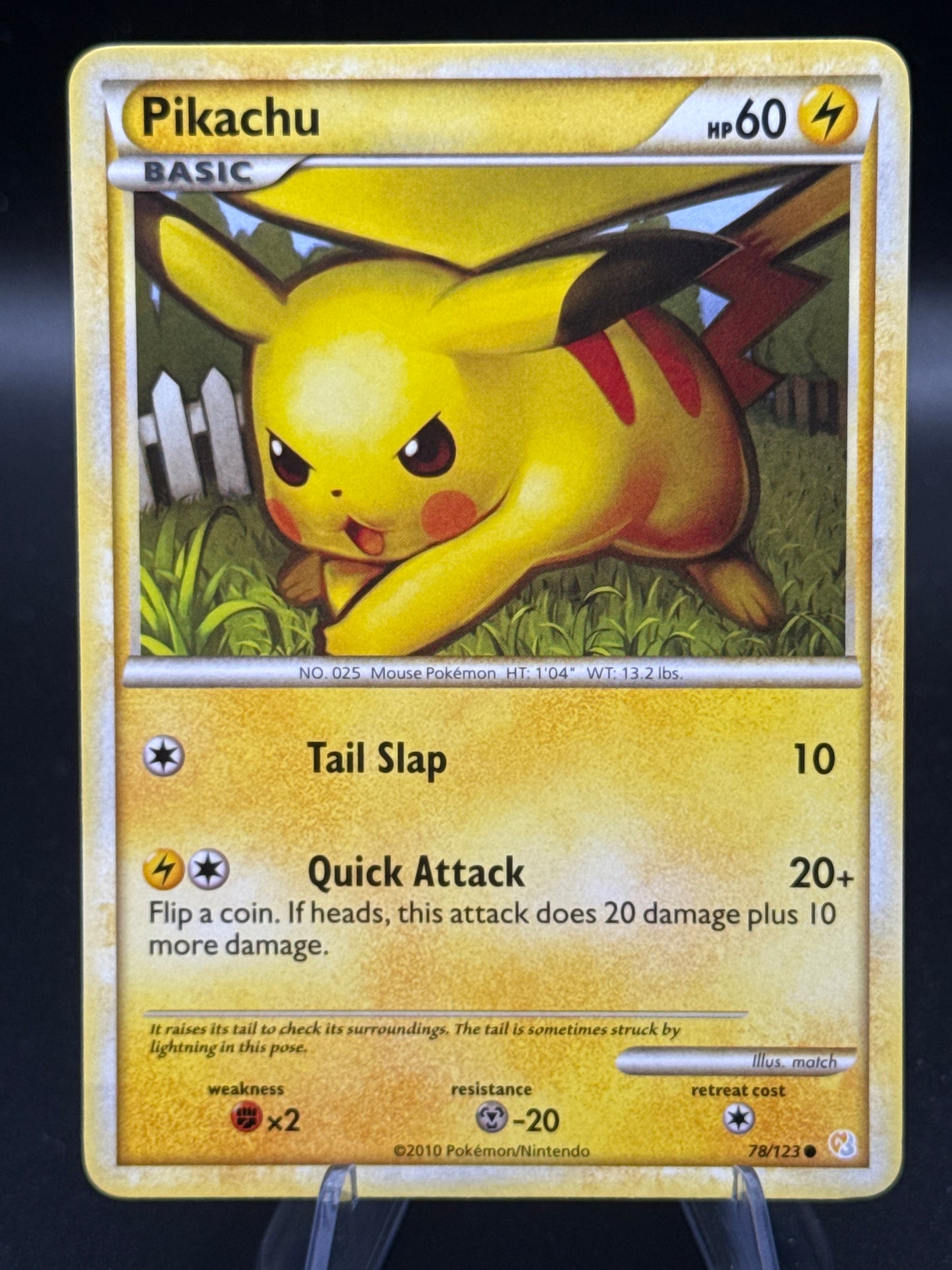 Pokémon TCG: 2010 Pikachu 78/123 - HeartGold SoulSilver