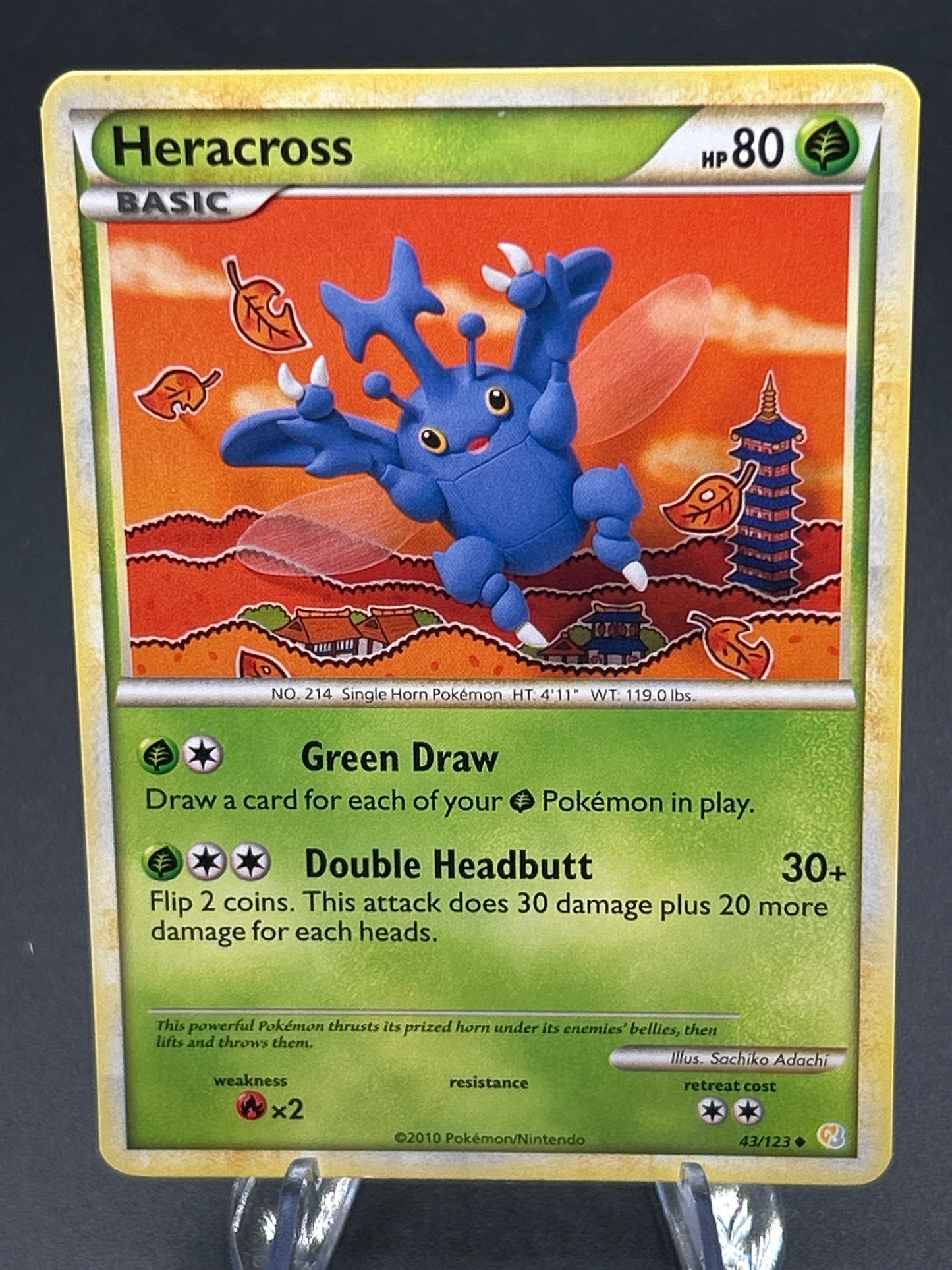 Pokemon TCG: 2010 Heracross 43/123 - Heart Gold Soul Silver