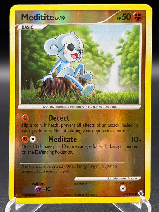 Pokémon TCG: 2007 Meditite Lv. 19 89/130 - Diamond and Pearl Reverse Holo