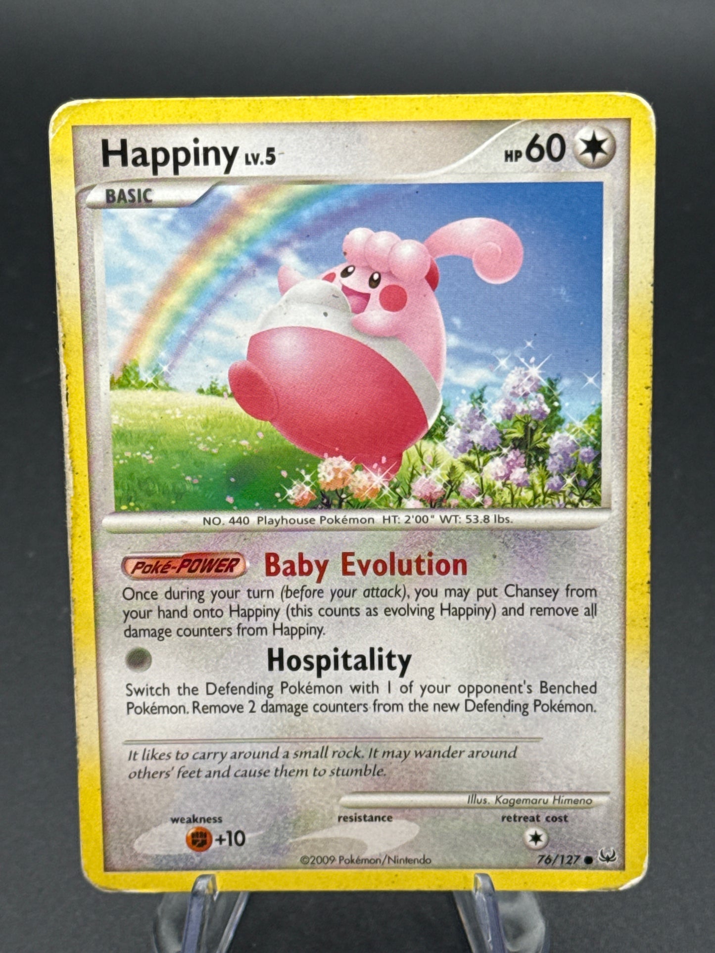 Pokémon TCG: 2009 Happiny 76/127 - Platinum (Damage)