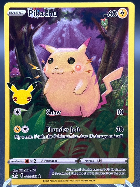 Pokémon TCG: 2021 Pikachu 005/025 SWSH: Celebrations Classic Collection