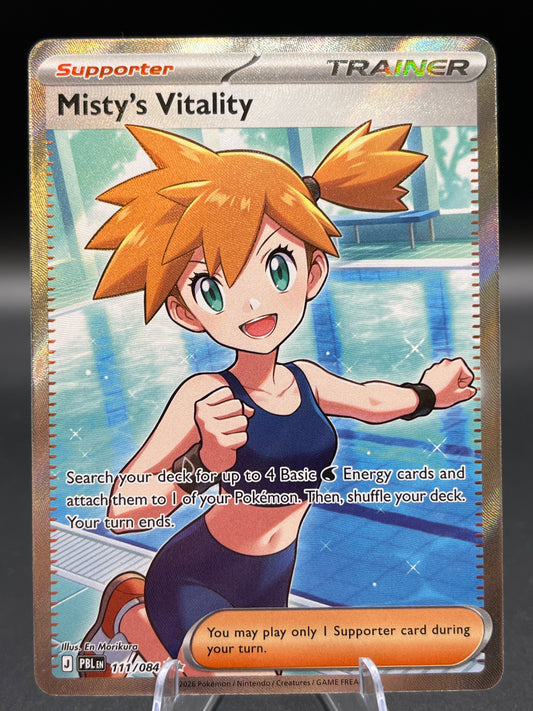Pokémon TCG: 2026 Misty's Vitality - 111/084 - ME05: Pitch Black