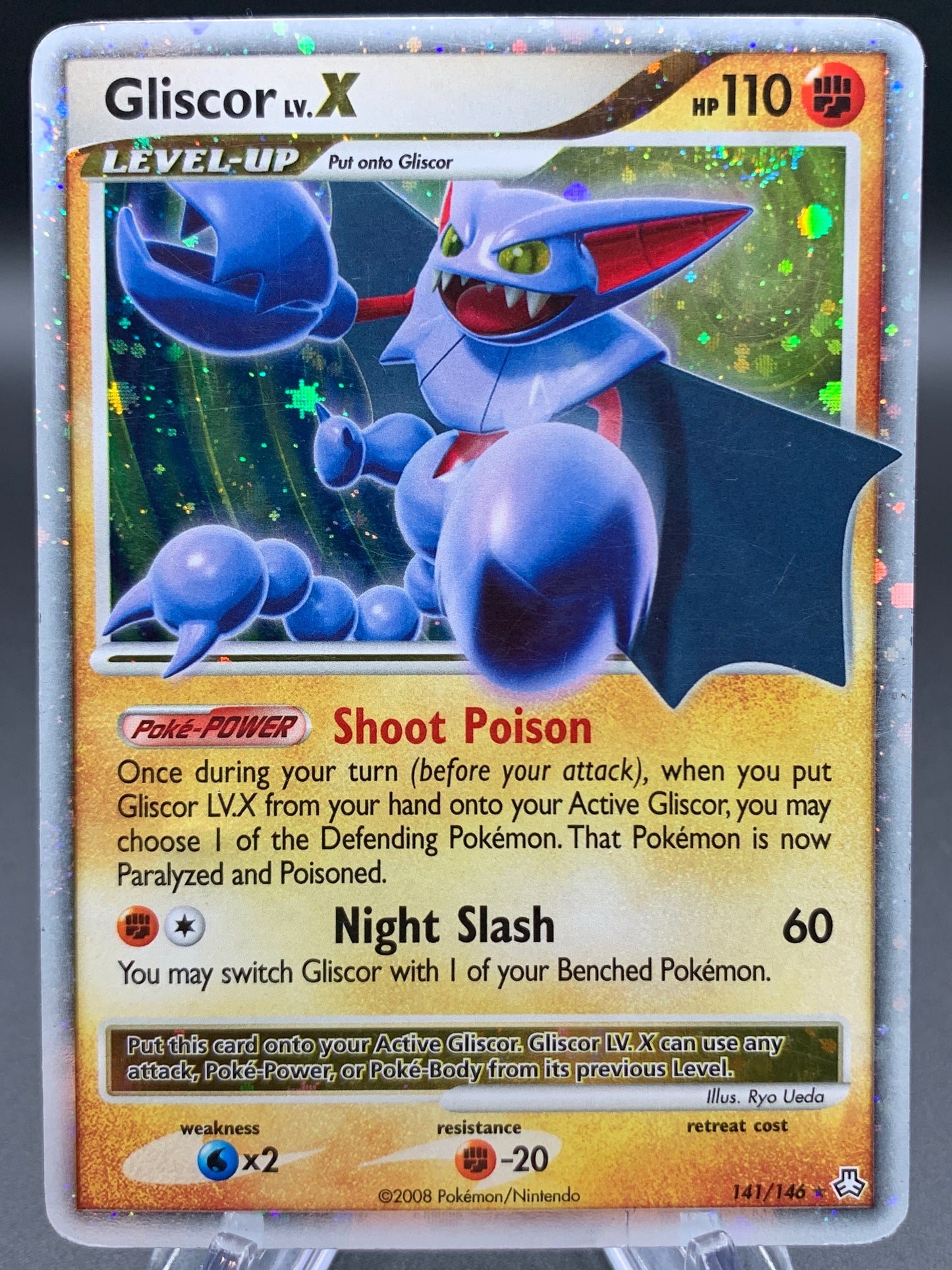 Pokémon TCG: 2008 Gliscor LV.X - 141/146 - DP: Legends Awakened