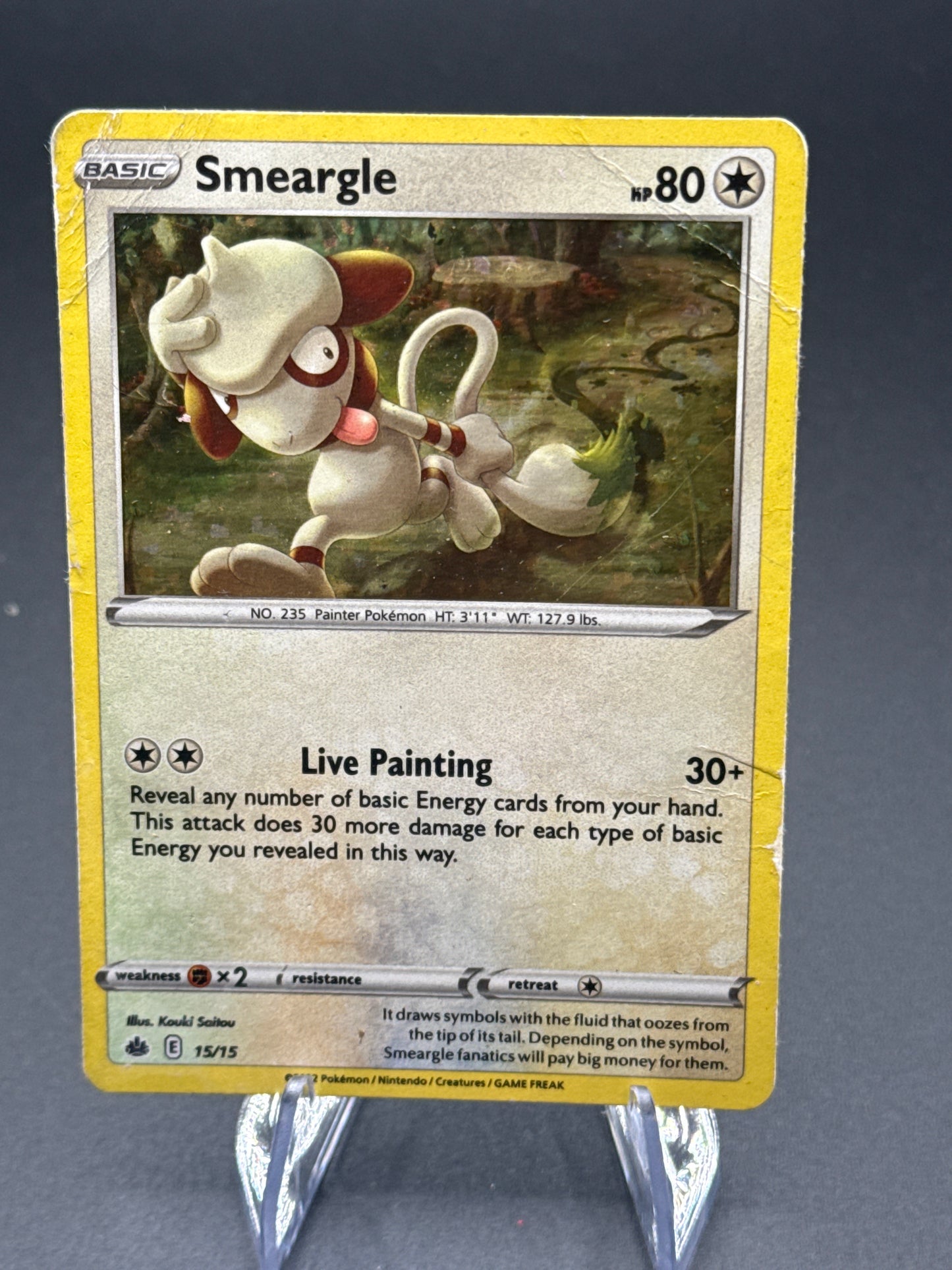 Pokémon TCG: 2022 Smeargle - 15/15 - McDonald's Promos 2022 (Damage)