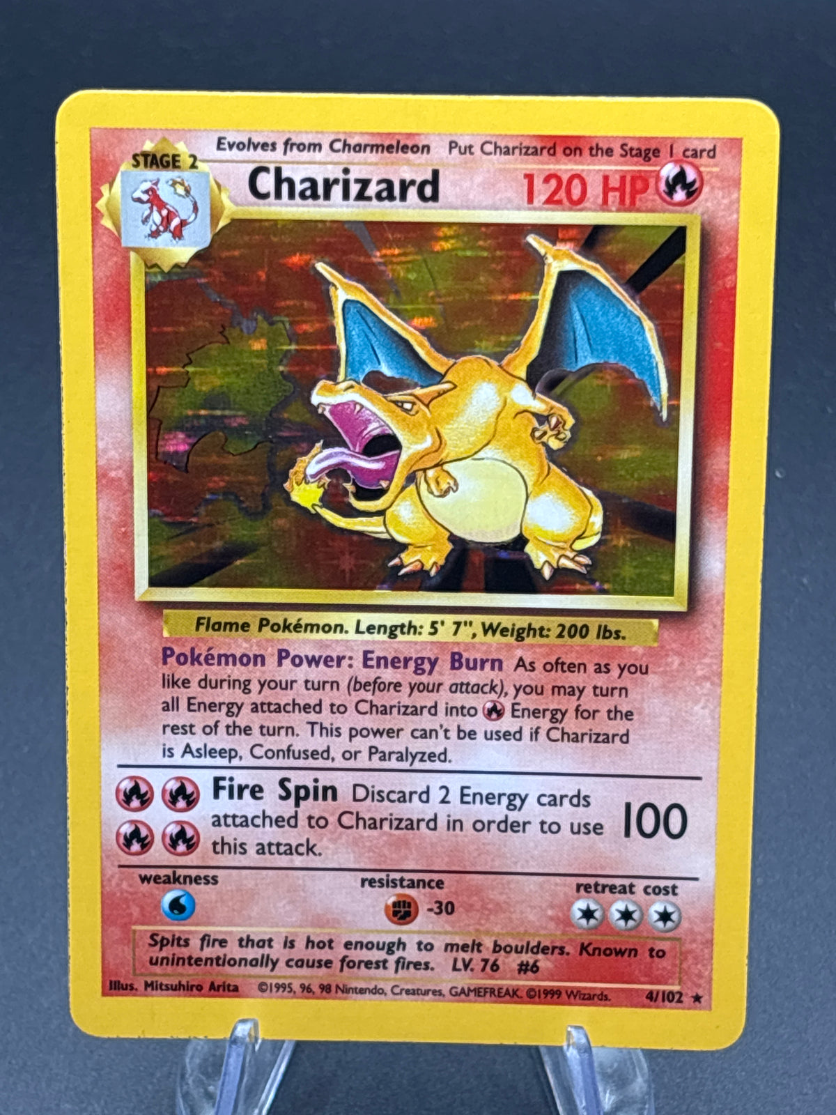 Pokémon TCG: 1999 Charizard - 4/102 - Base Set Holo