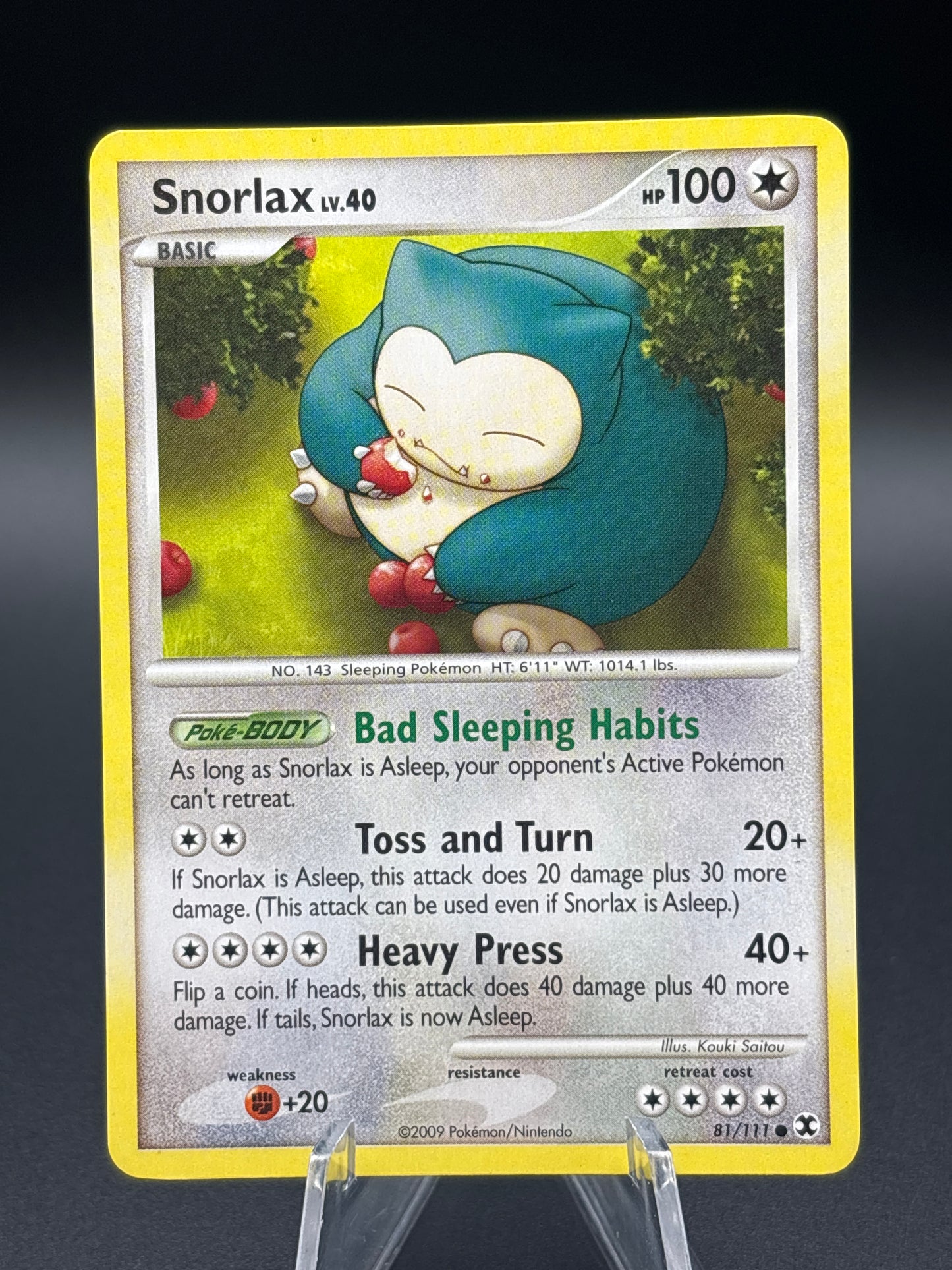 Pokémon TCG: 2009 Snorlax Lv. 40 81/111 - Rising Rivals