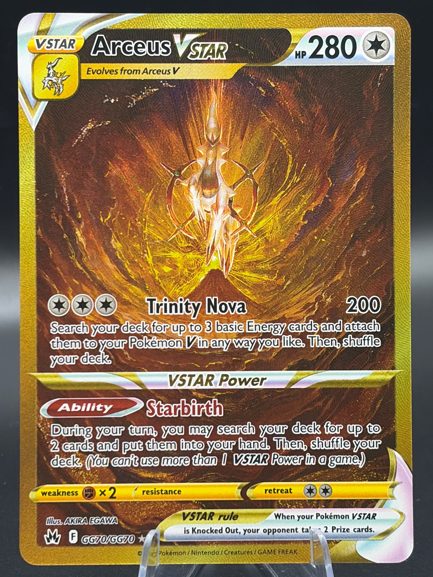 Pokémon TCG: 2023 Arceus VSTAR - GG70/GG70 - SWSH: Crown Zenith Galarian Gallery