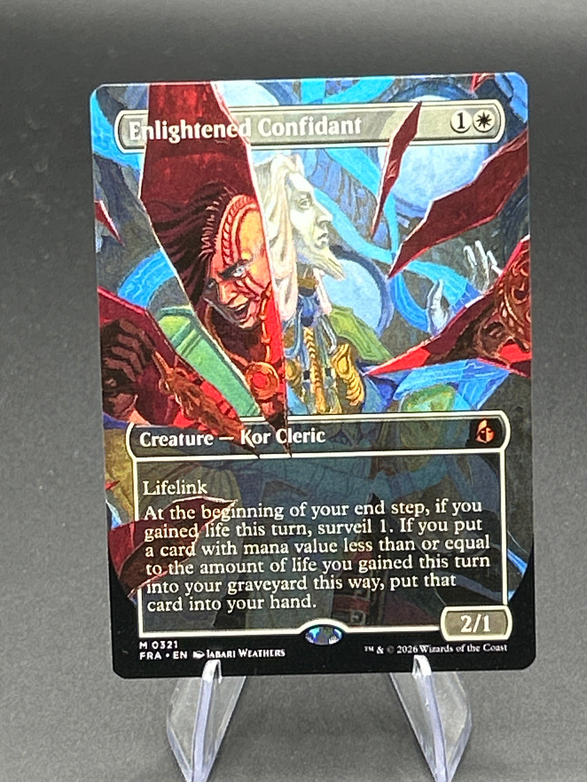 Magic The Gathering: Enlightened Confidant (Borderless) (0321) - Reality Fracture (FRA)