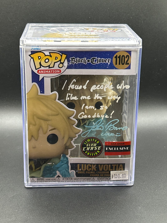 Auto Funko PoP! Animation: Black Clover - Luck Voltia 1102 - Limited Glow Chase Edition - AAA Anime Exclusive