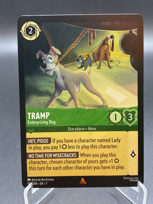 Lorcana TCG: Tramp Enterprising Dog 110/204 Archazia's Island