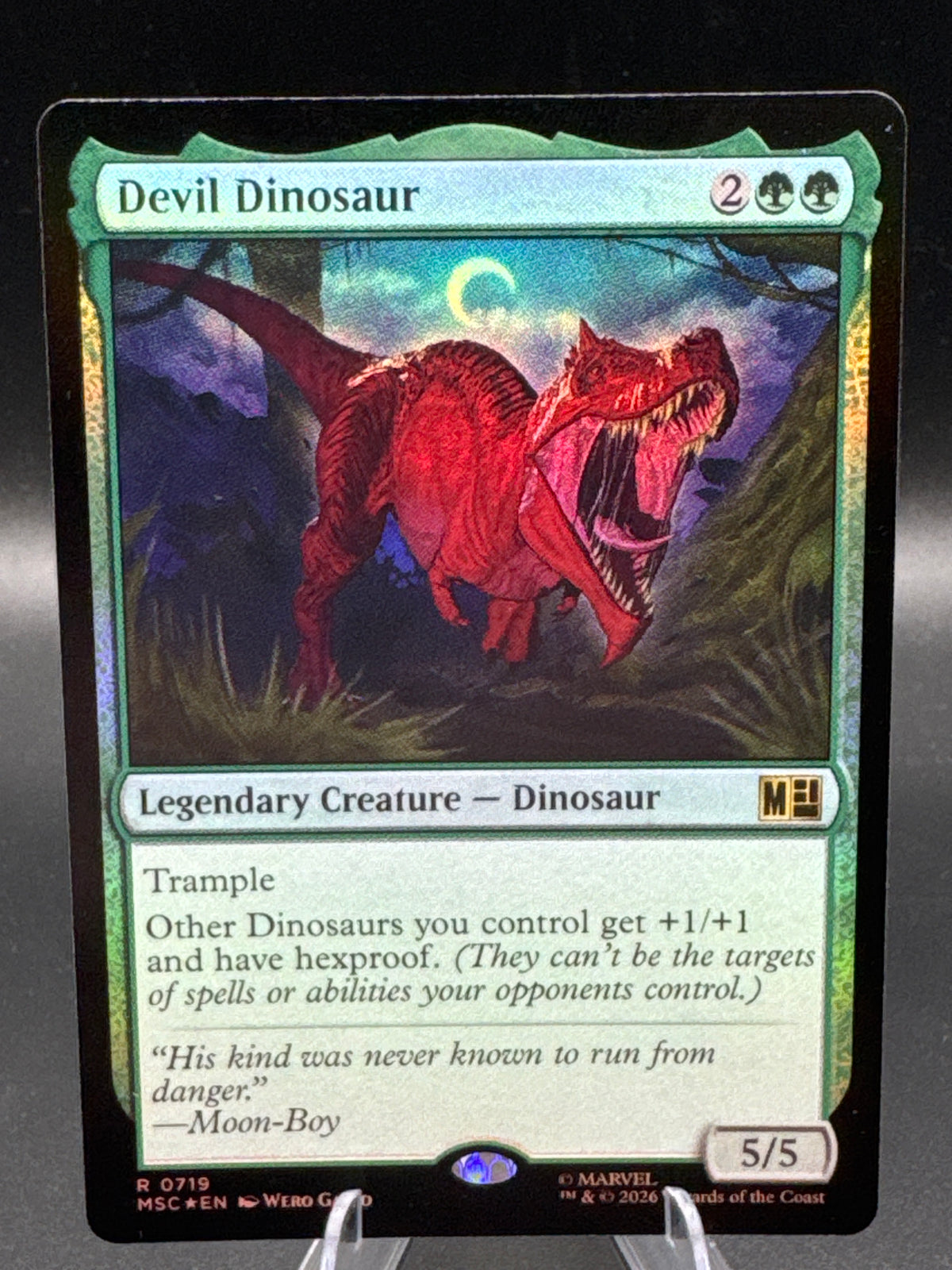 MTG TCG: Devil Dinosaur R 0719 - Commander: Marvel Super Heroes