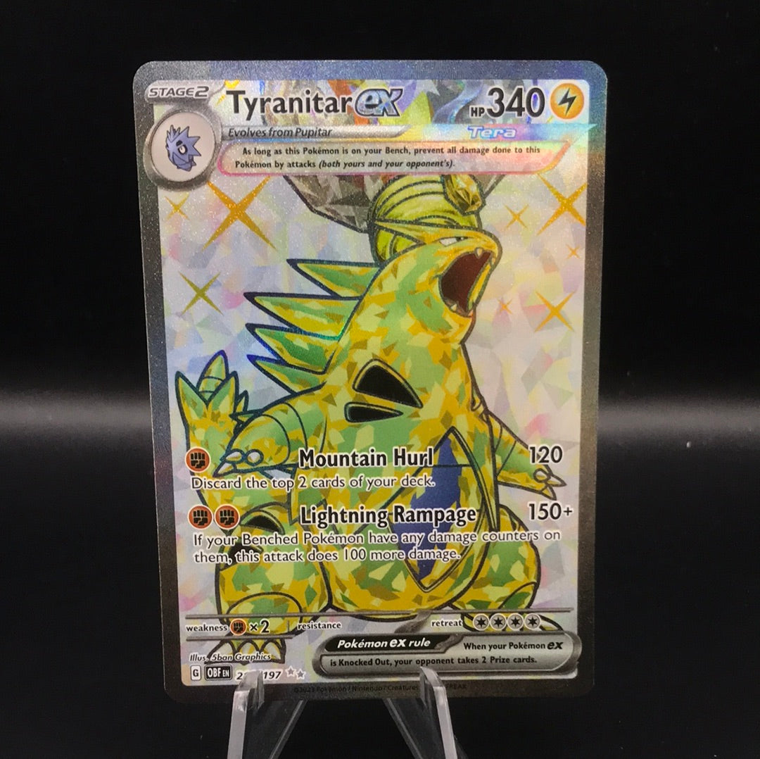 Pokémon TCG: 2023 Tyranitar Ex 211/197 S&V: Obsidian Flames