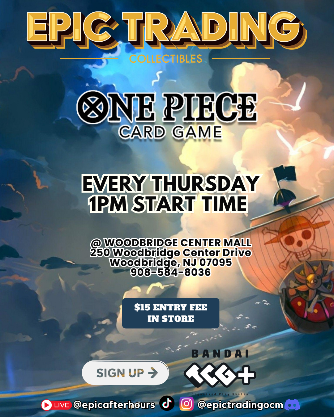 EPIC One Piece TCG - Weekly League - Woodbridge