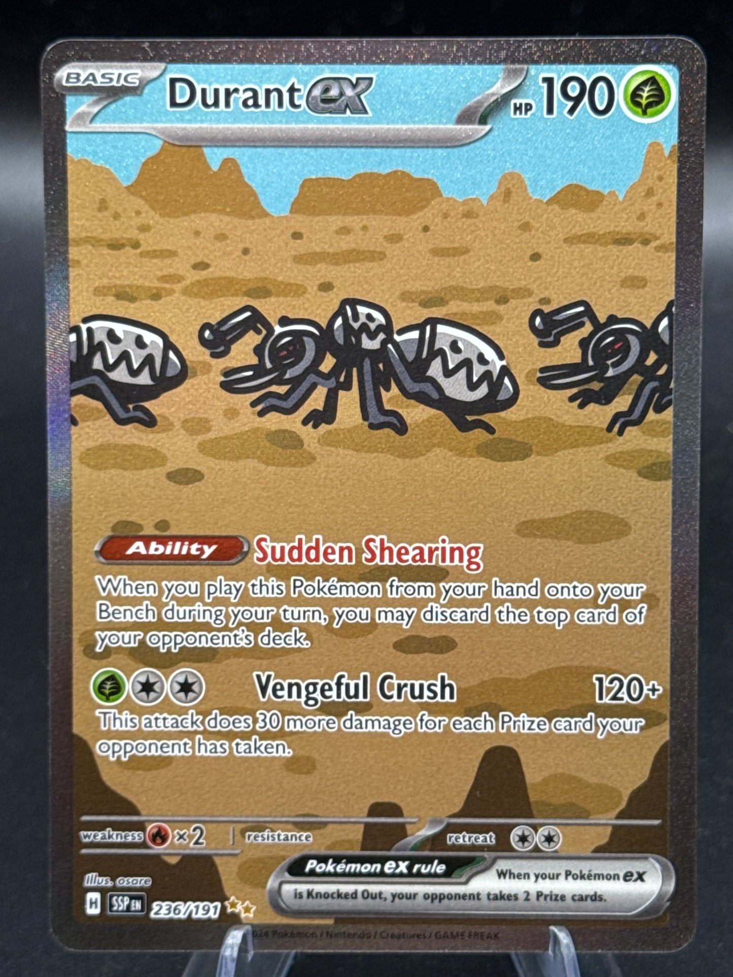 Pokémon TCG: 2024 Durant ex - 236/191 - SV: Surging Sparks