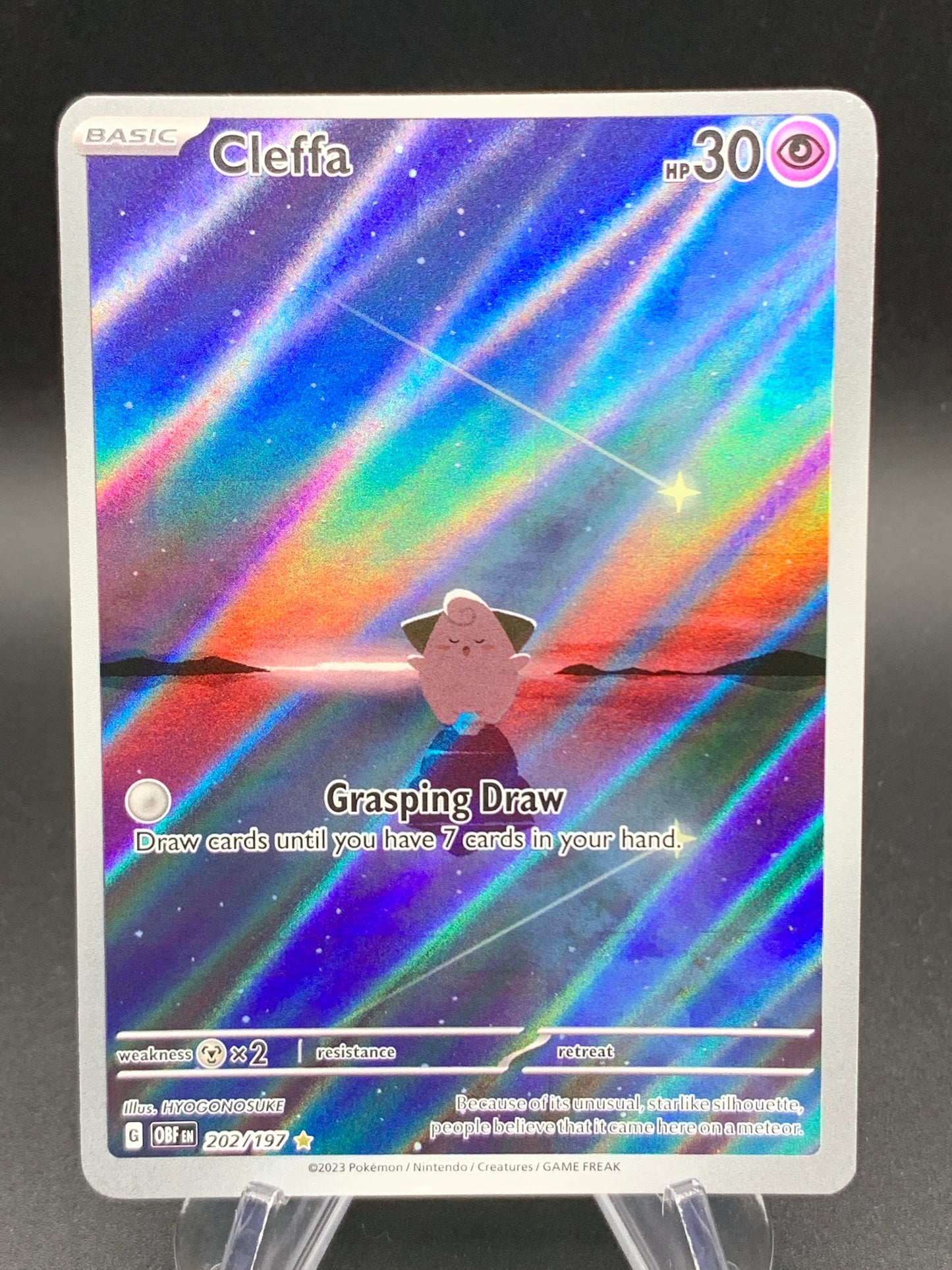Pokémon TCG: 2023 Cleffa - 202/197 - SV: Obsidian Flames