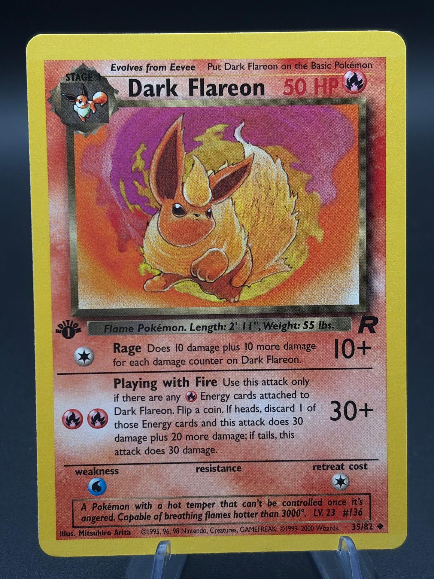 Pokémon TCG: 2000 Dark Flareon 35/82 - 1st Edition Team Rocket
