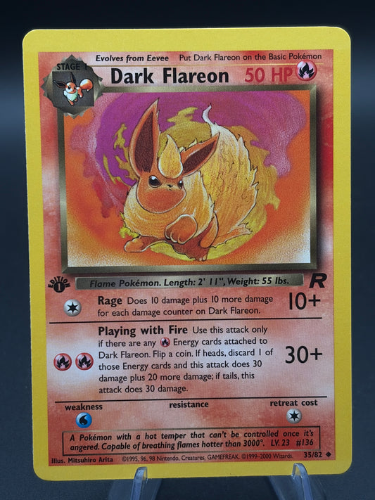 Pokémon TCG: 2000 Dark Flareon 35/82 - 1st Edition Team Rocket