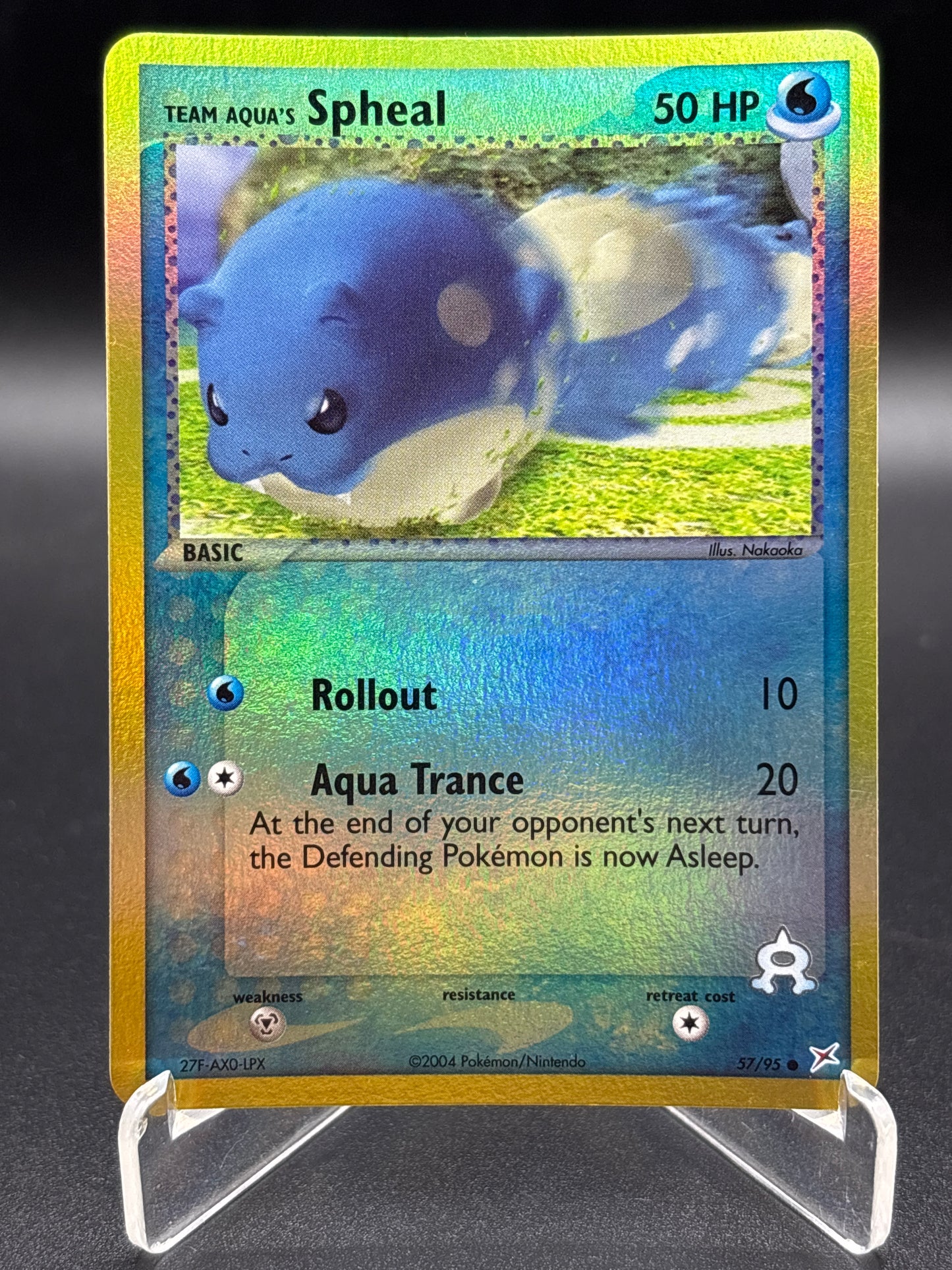 Pokémon TCG: Team Aqua's Spheal 57/95 Team Magma vs Team Aqua Reverse Holo