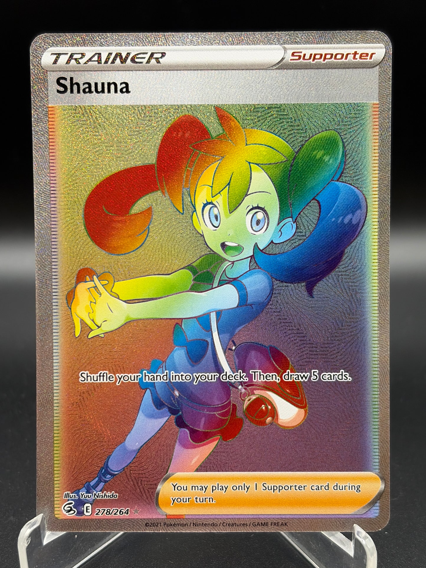 Pokémon TCG: 2021 Shauna 278/264 S&S: Fusion Strike Rainbow