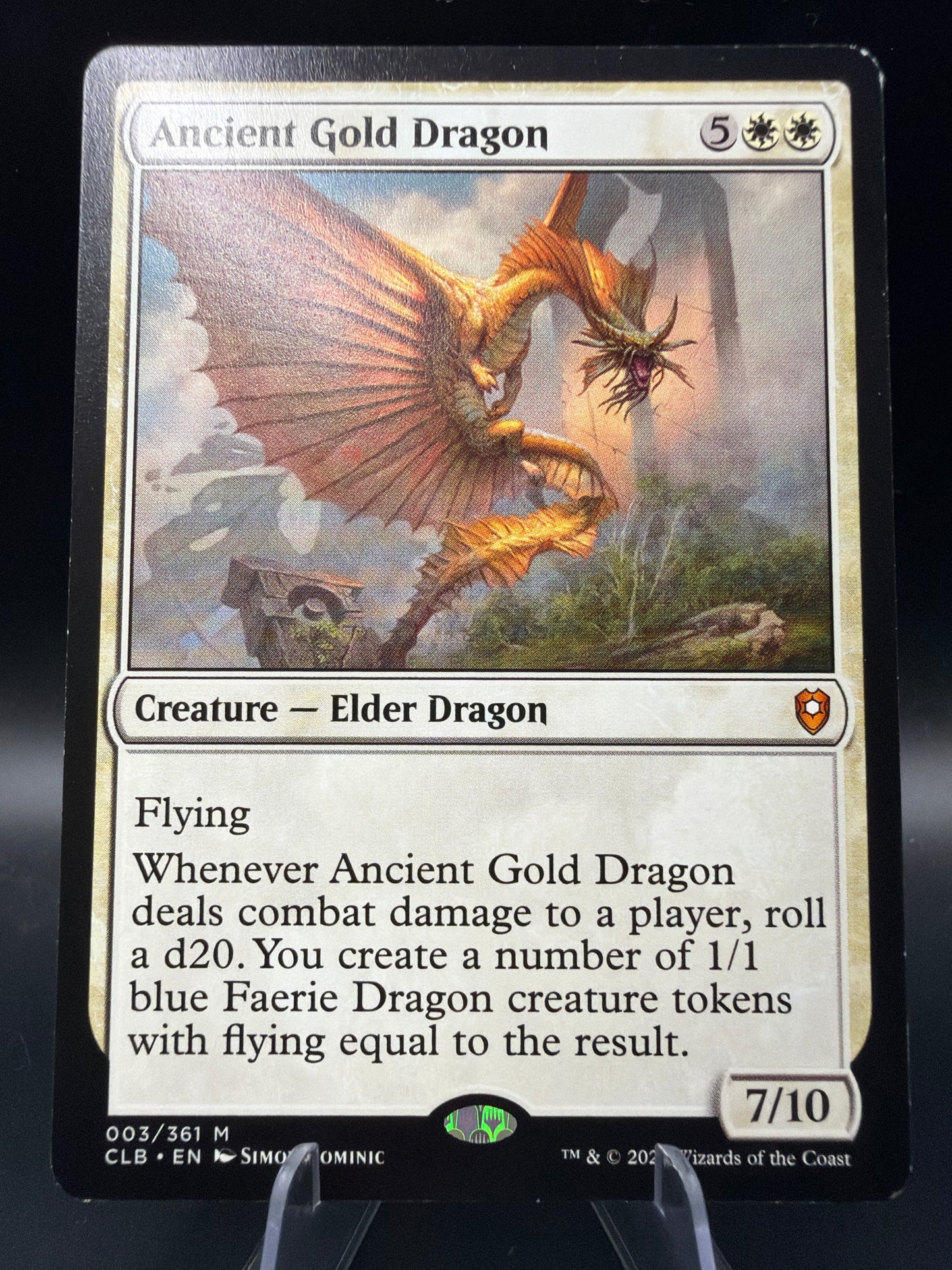 MTG TCG: Ancient Gold Dragon - Commander Legends: Battle for Baldur's Gate (CLB)
