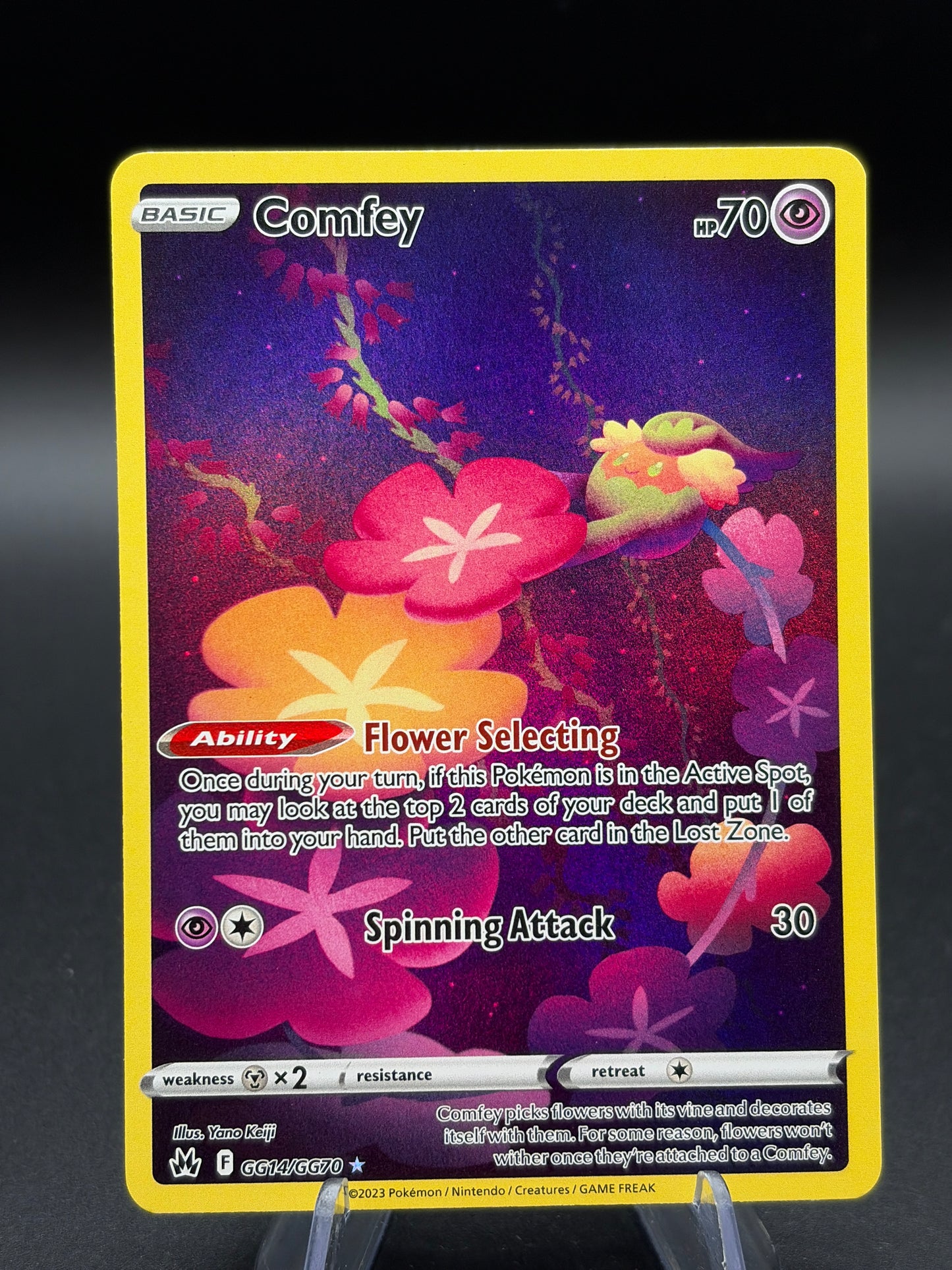 Pokémon TCG: 2023 Comfey GG14/GG70 SWSH: Crown Zenith Galarian Gallery