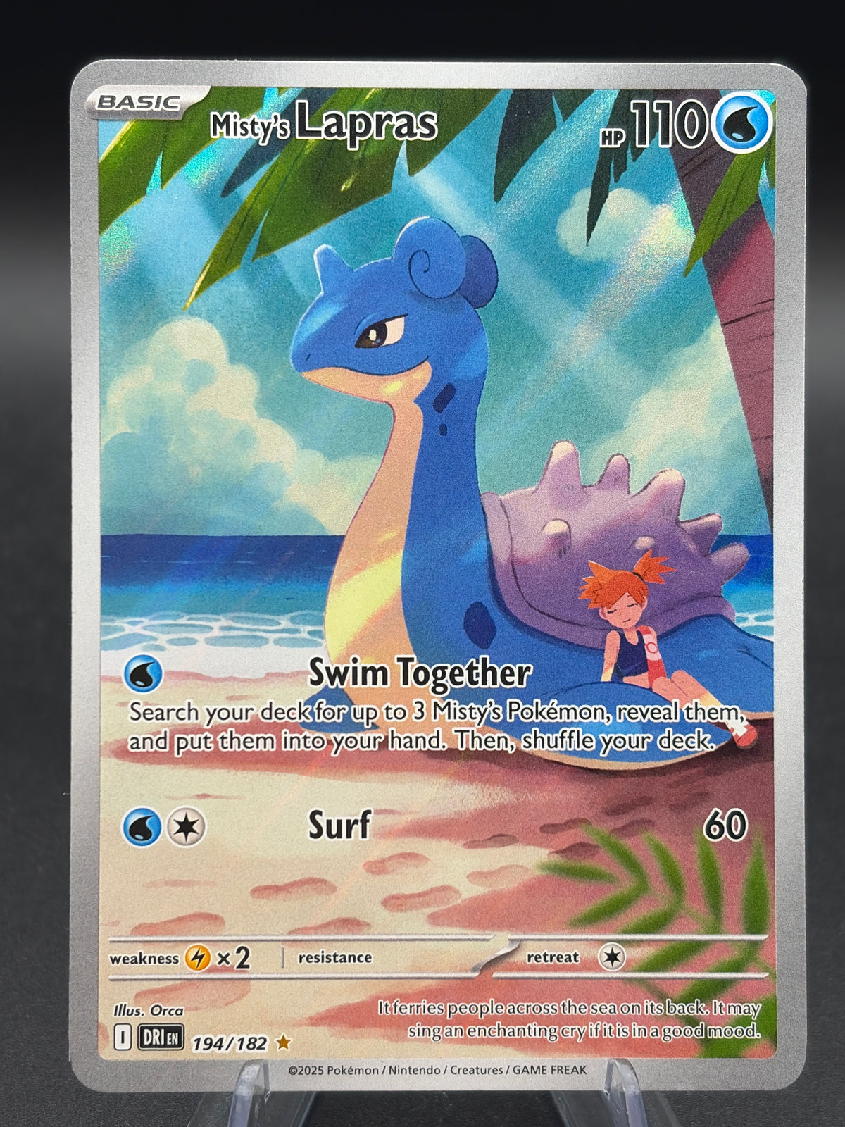 Pokémon TCG: 2025 Misty's Lapras - 194/182 - SV: Destined Rivals