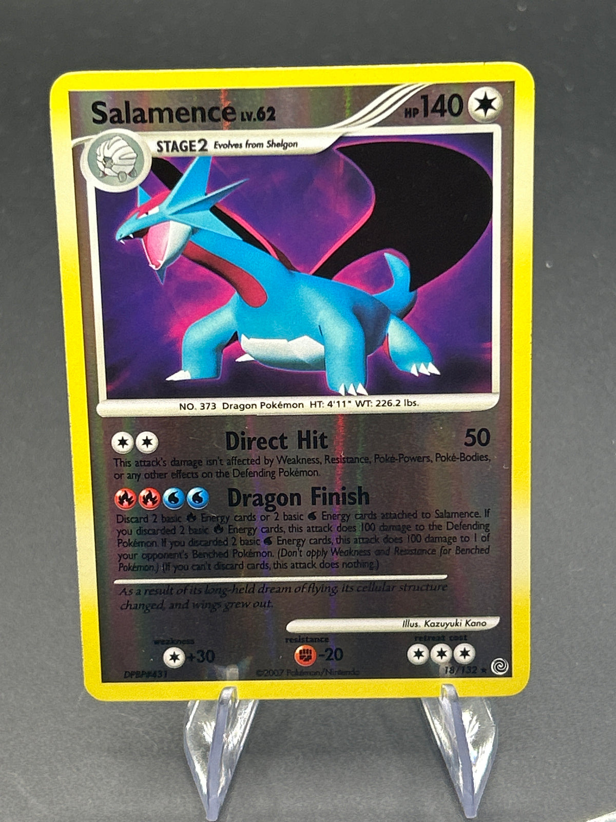 Pokémon TCG: 2007 Salamence 18/132 -  Reverse Holo - Secret Wonders
