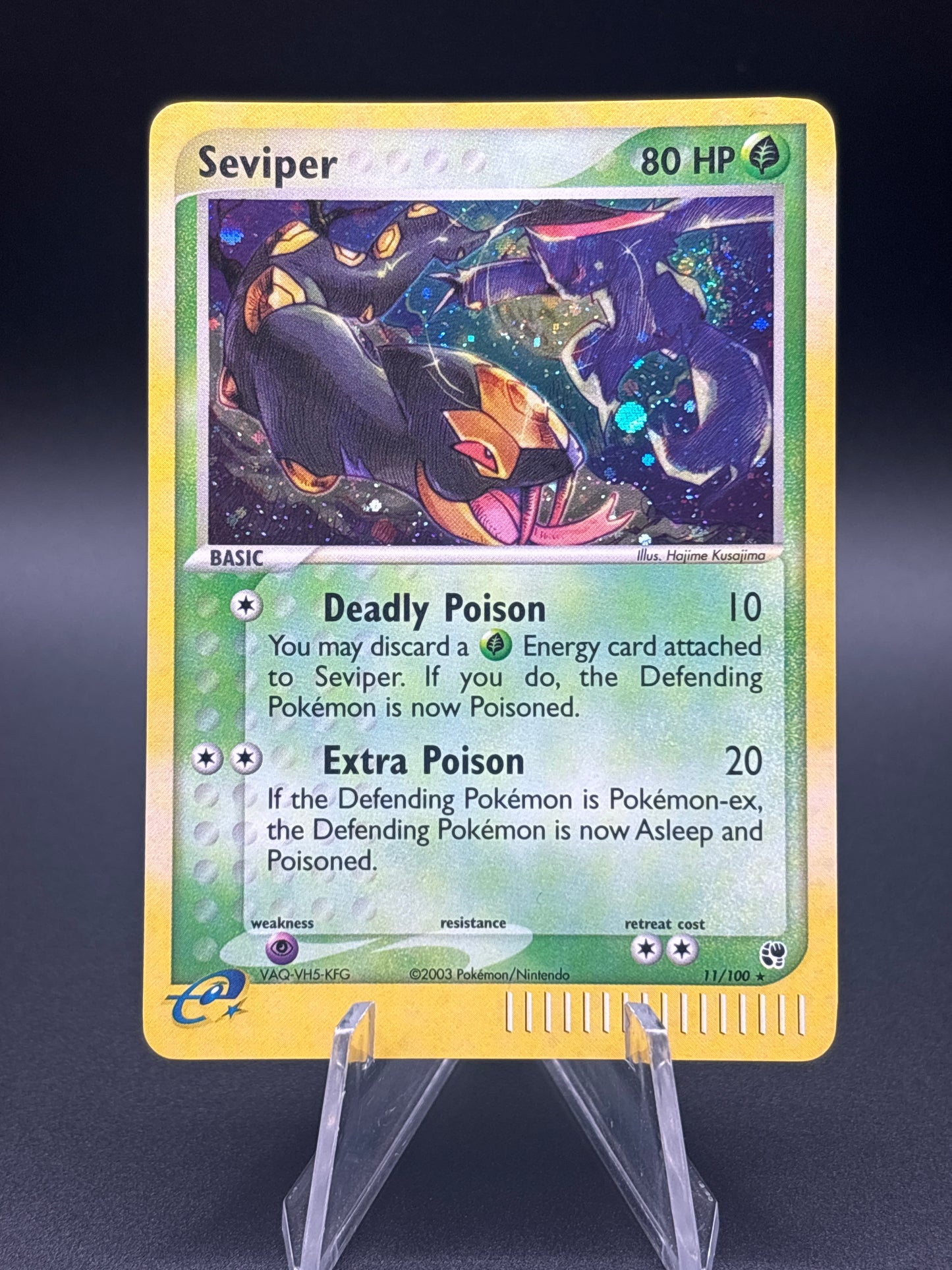 Pokémon TCG: 2003 Seviper 11/100 EX Sandstorm Holo