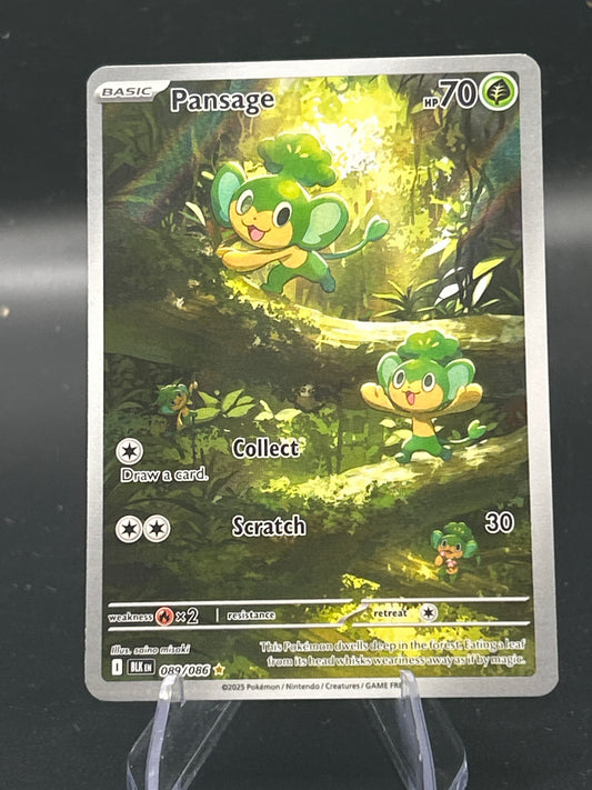 Pokémon TCG: 2025 Pansage 089/086  SV: Black Bolt