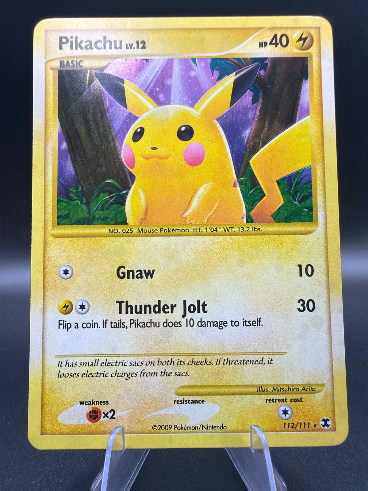 Pokémon TCG: 2009 Pikachu L.V12 112/111 - Rising Rivals