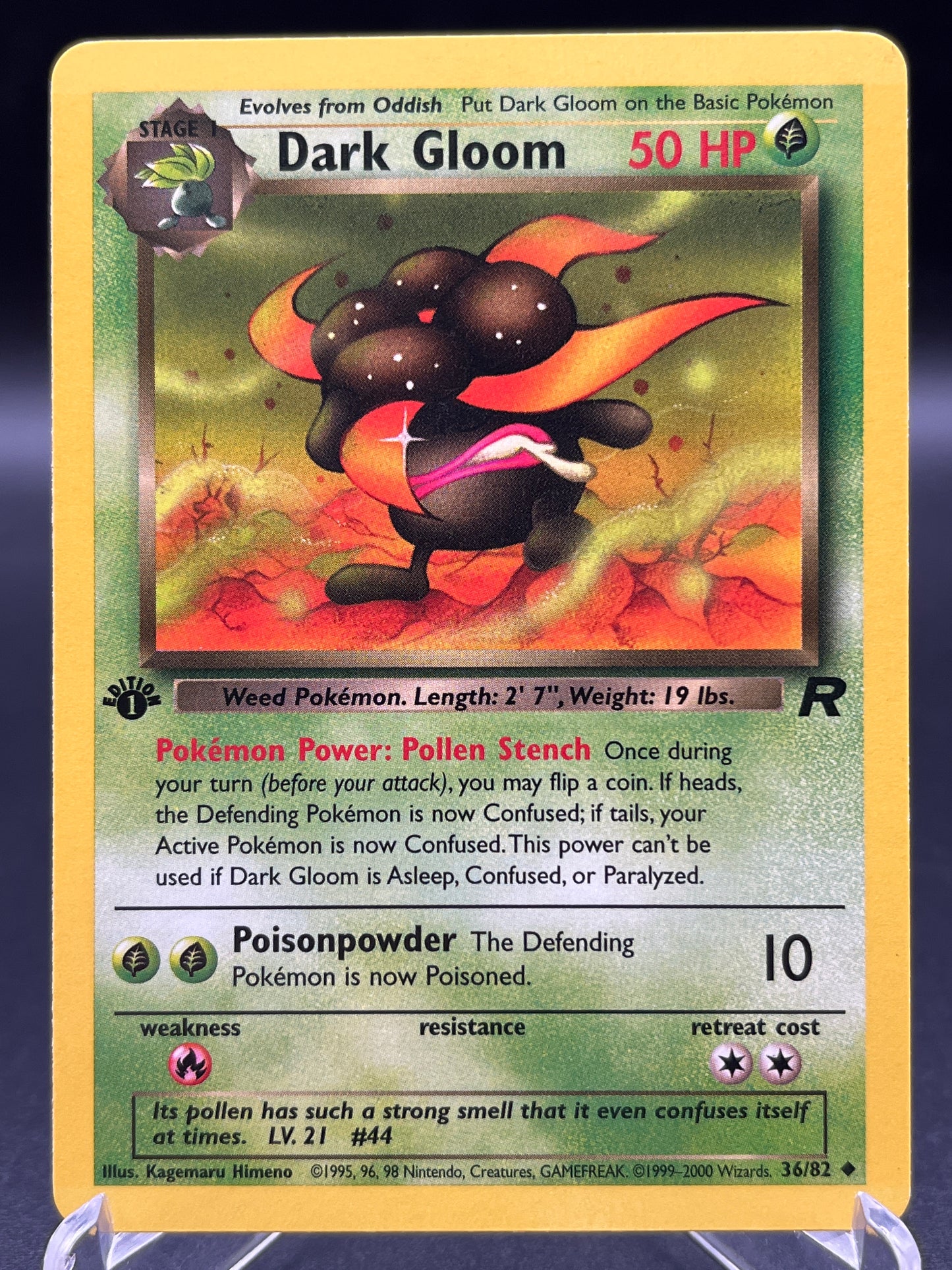 Pokémon TCG: 2000 Dark Gloom 36/82 - 1st Edition Team Rocket