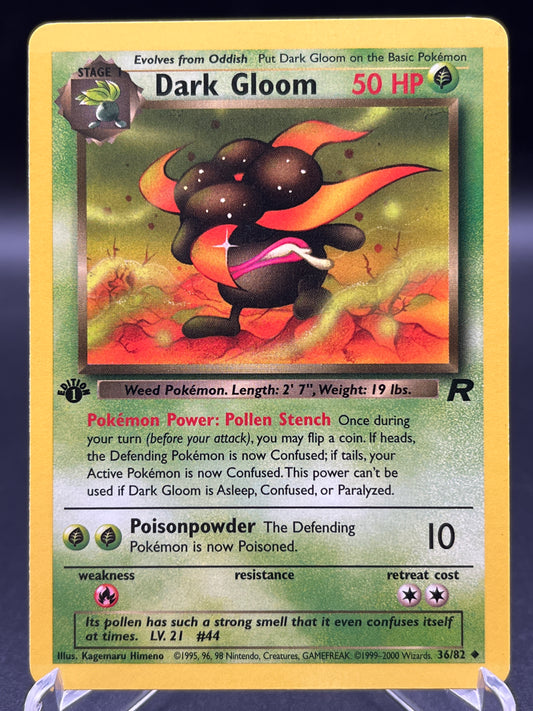 Pokémon TCG: 2000 Dark Gloom 36/82 - 1st Edition Team Rocket