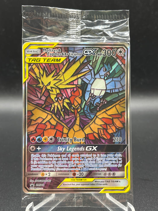 Pokémon TCG: 2019 Moltres & Zapdos &  Articuno GX SM210 S&M: Promo Sealed