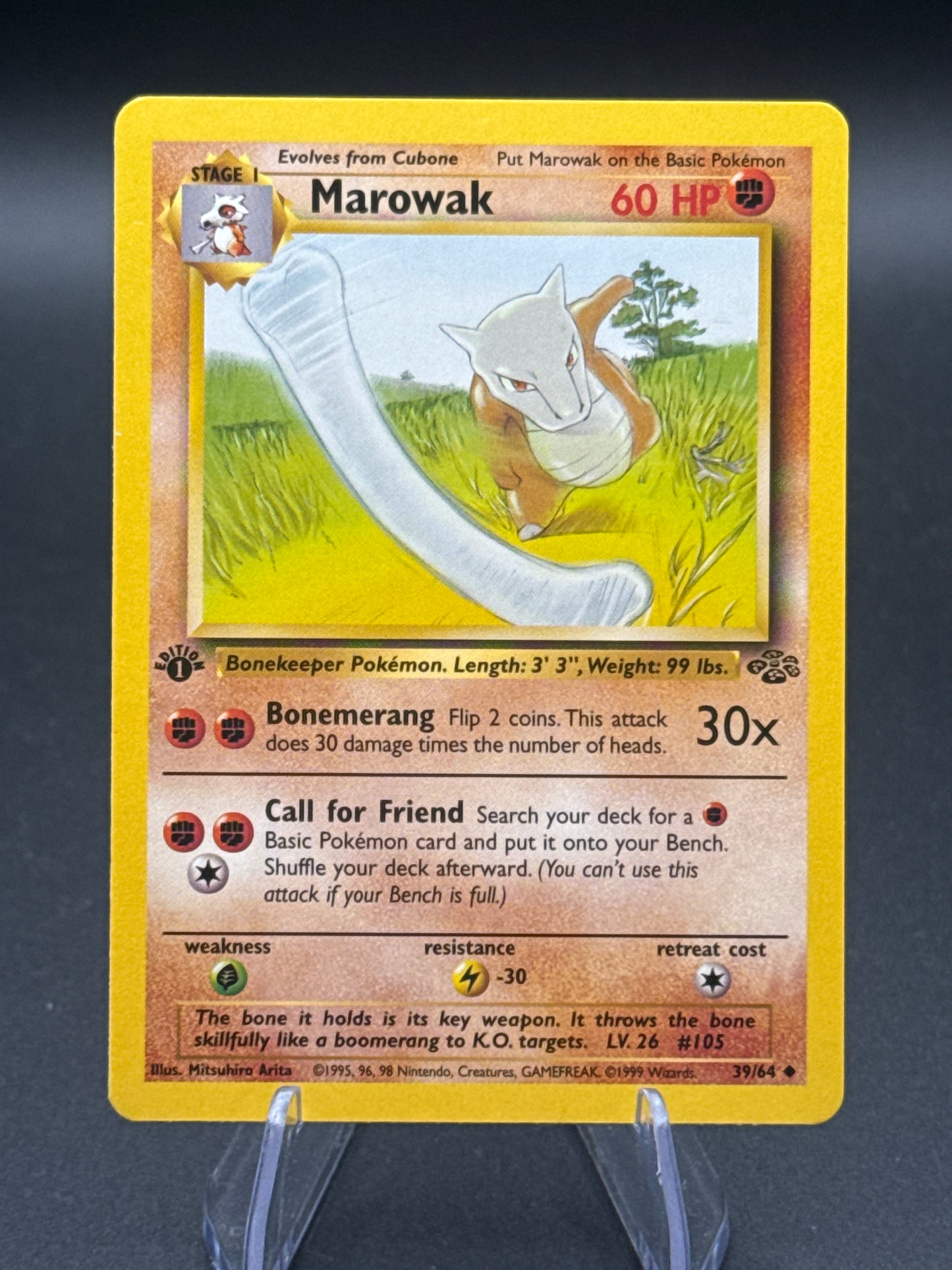 Pokémon TCG: 1999 1st edition Marowak  - Fossil