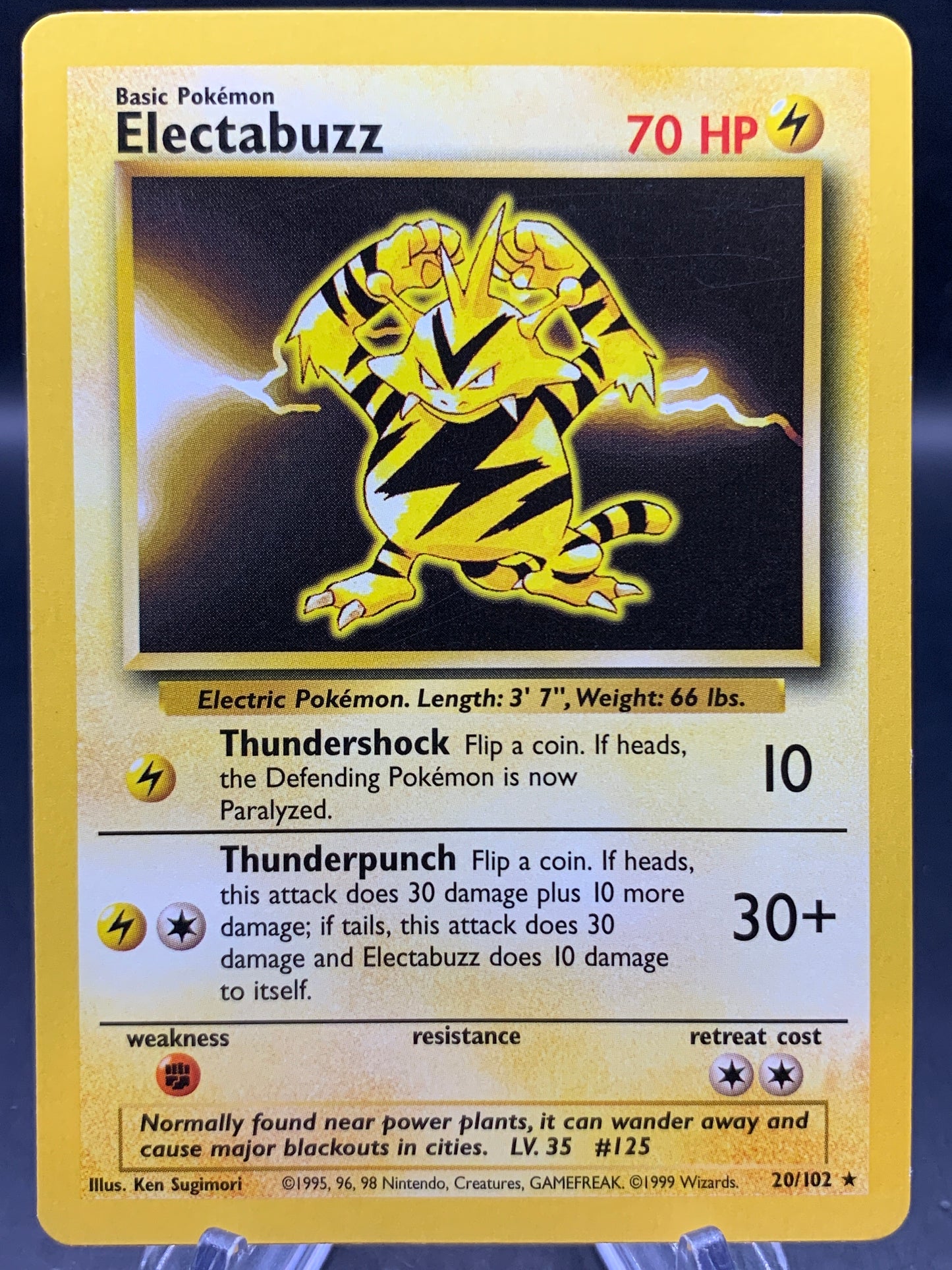 Pokémon TCG: 1999 Electabuzz - 20/102 - Base Set Unlimited
