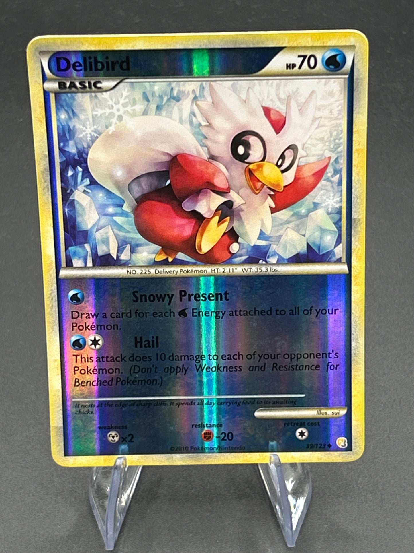 Pokémon TCG: 2010 Delibird 39/123 - HeartGold SoulSilver - Reverse Holo