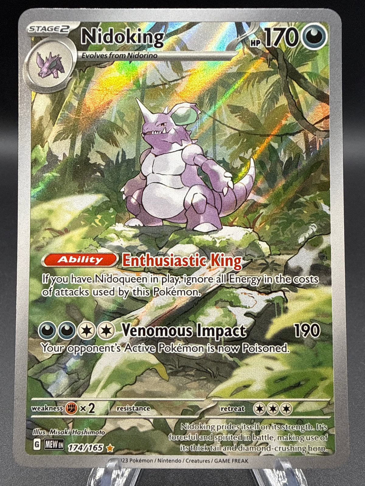 Pokémon TCG: 2023 Nidoking - 174/165 - SV: Scarlet & Violet 151