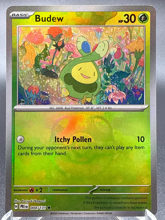 Pokémon TCG: 2025 Budew Master Ball 004/131 SV: Prismatic Evolutions