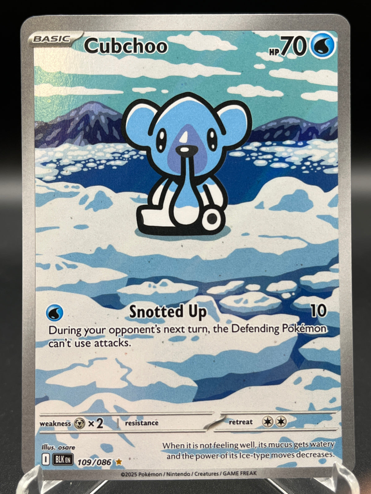 Pokémon TCG: 2025 Cubchoo - 109/086 - SV: Black Bolt